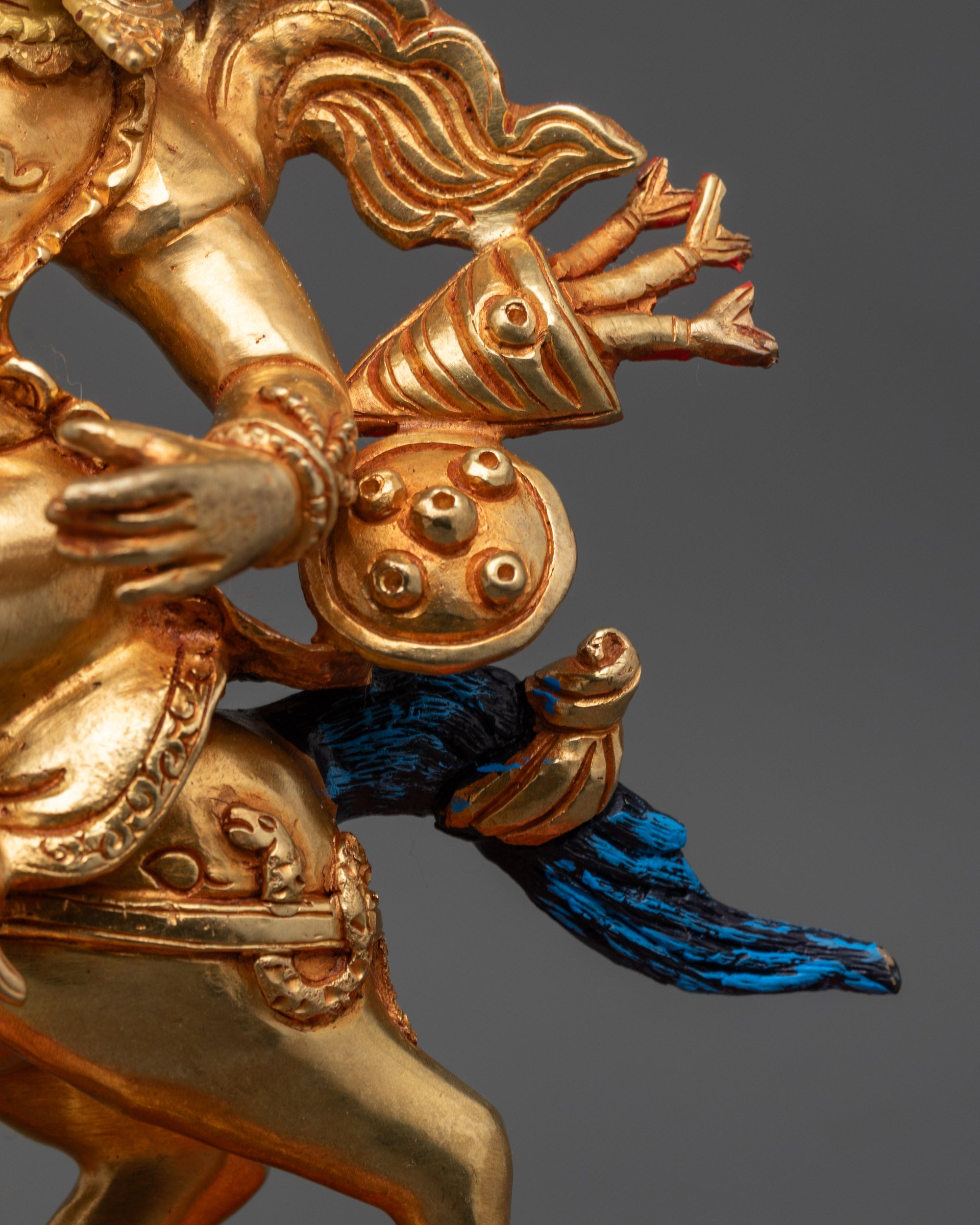 Tsengo Rolpa Chudan Statue | Handcrafted Buddhist Sculpture from Nepal