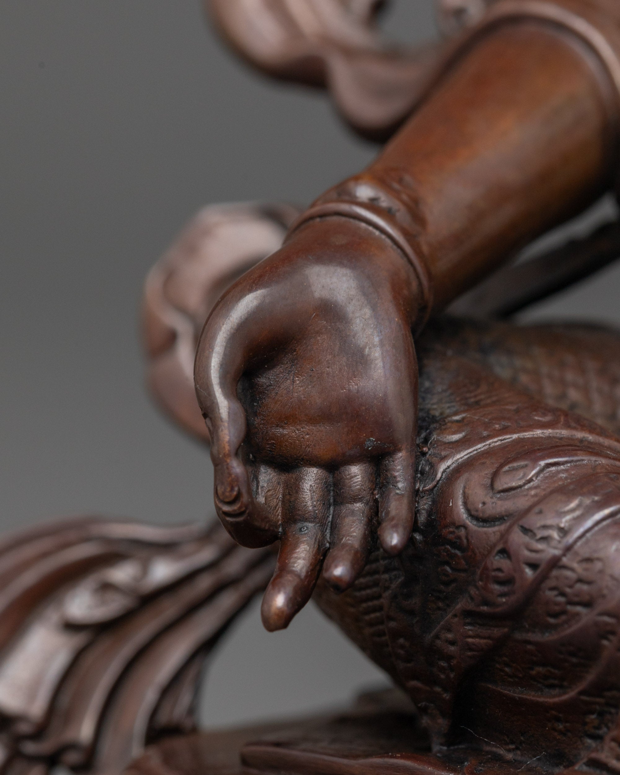 Oxidized Green Tara Statue | Handcrafted Tibetan Buddhist Deity