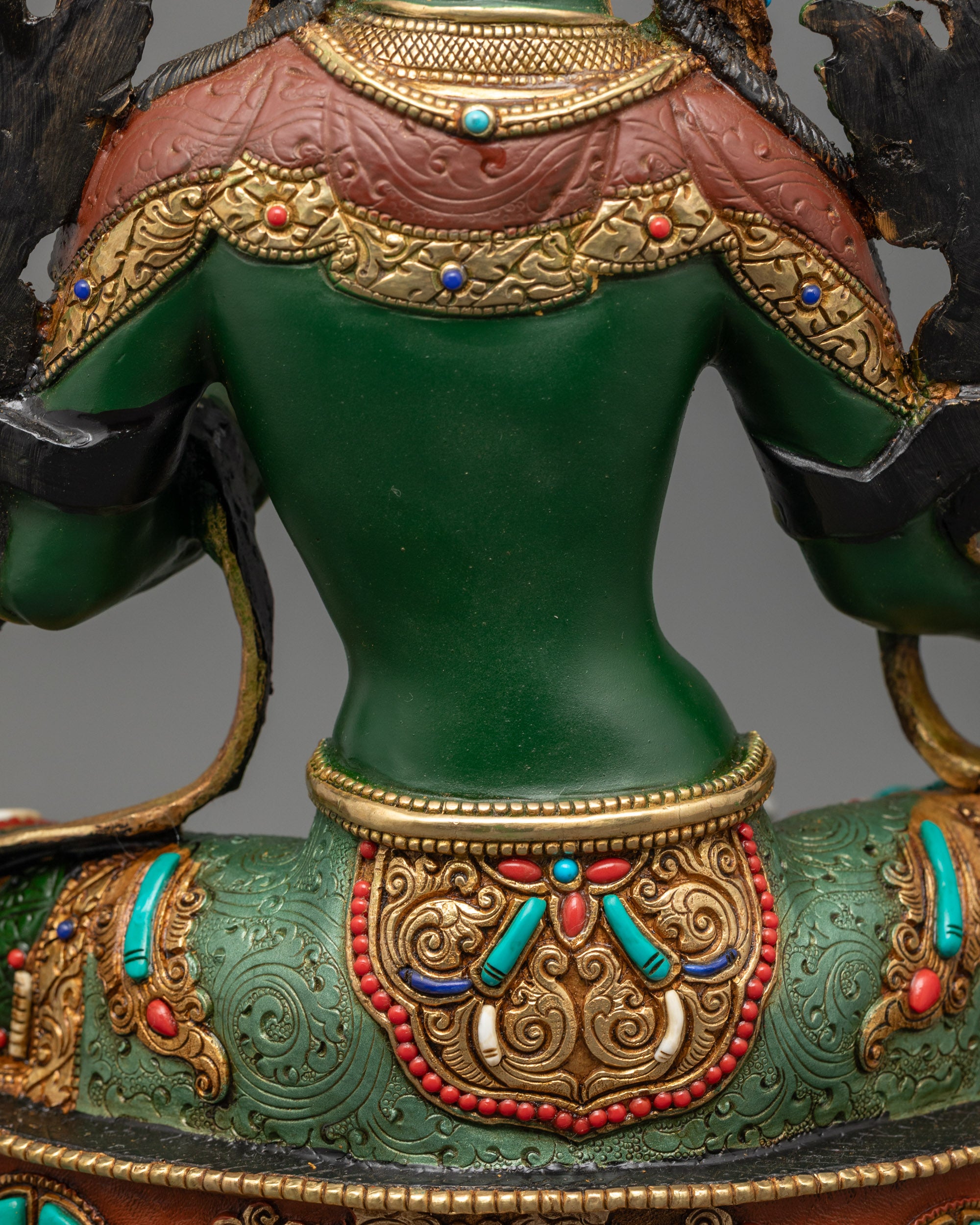Premium Green Colored Green Tara Statue | Himalayan Artwork