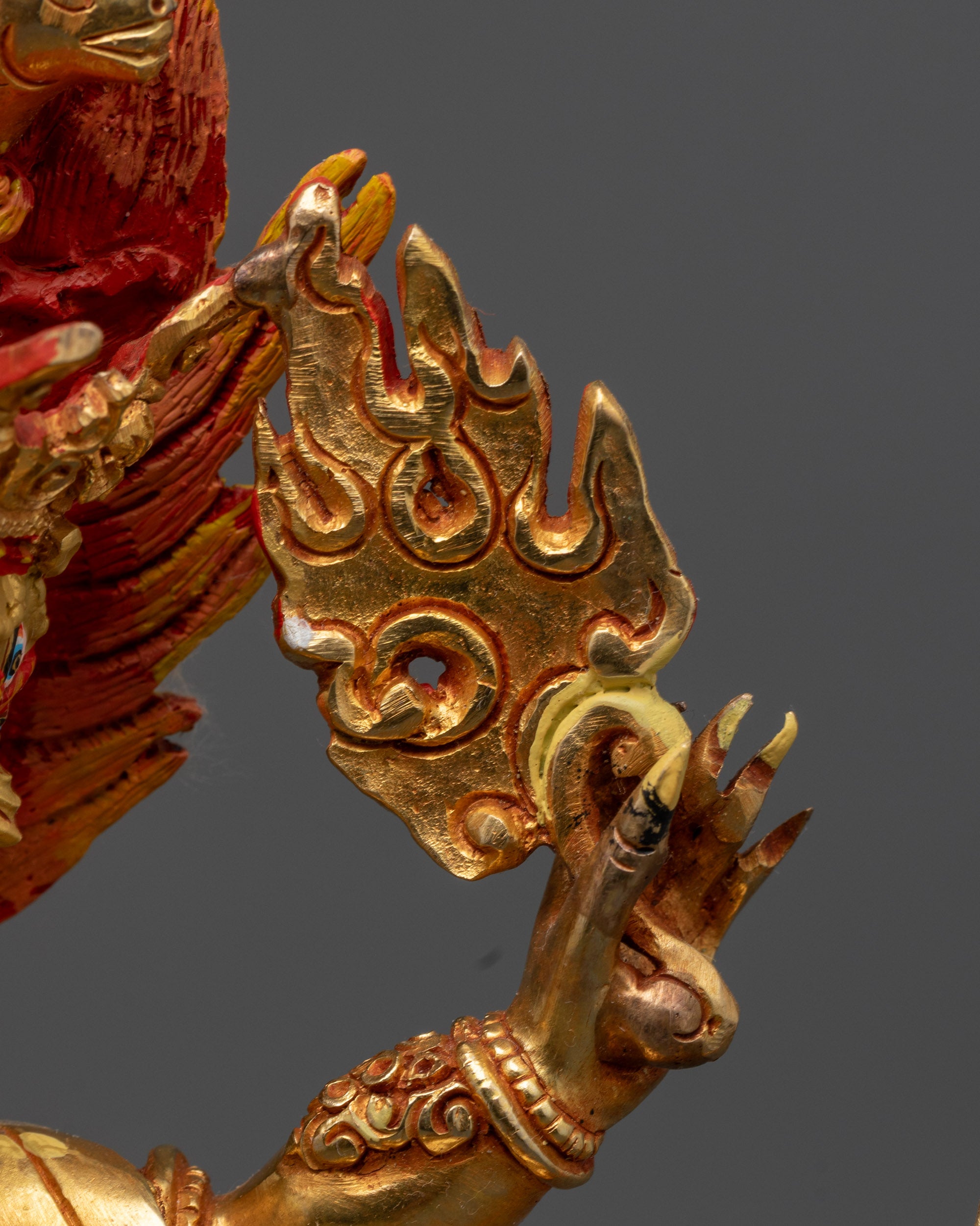 Wrathful Dharmapala Statue | Artisan-Crafted Himalayan Spiritual Art