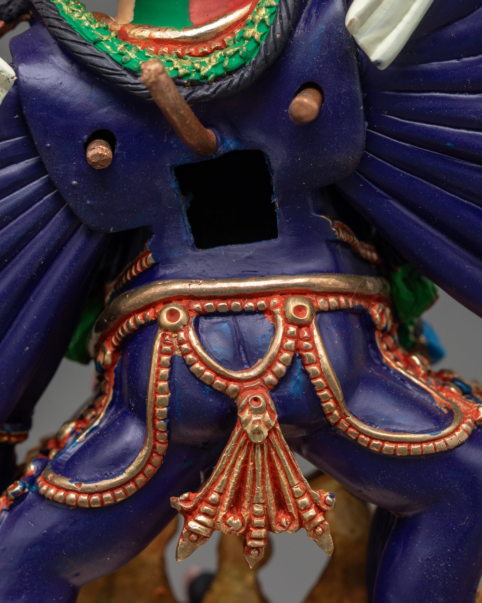 Nepalese Yamantaka Statue | Authentic Buddhist Protector