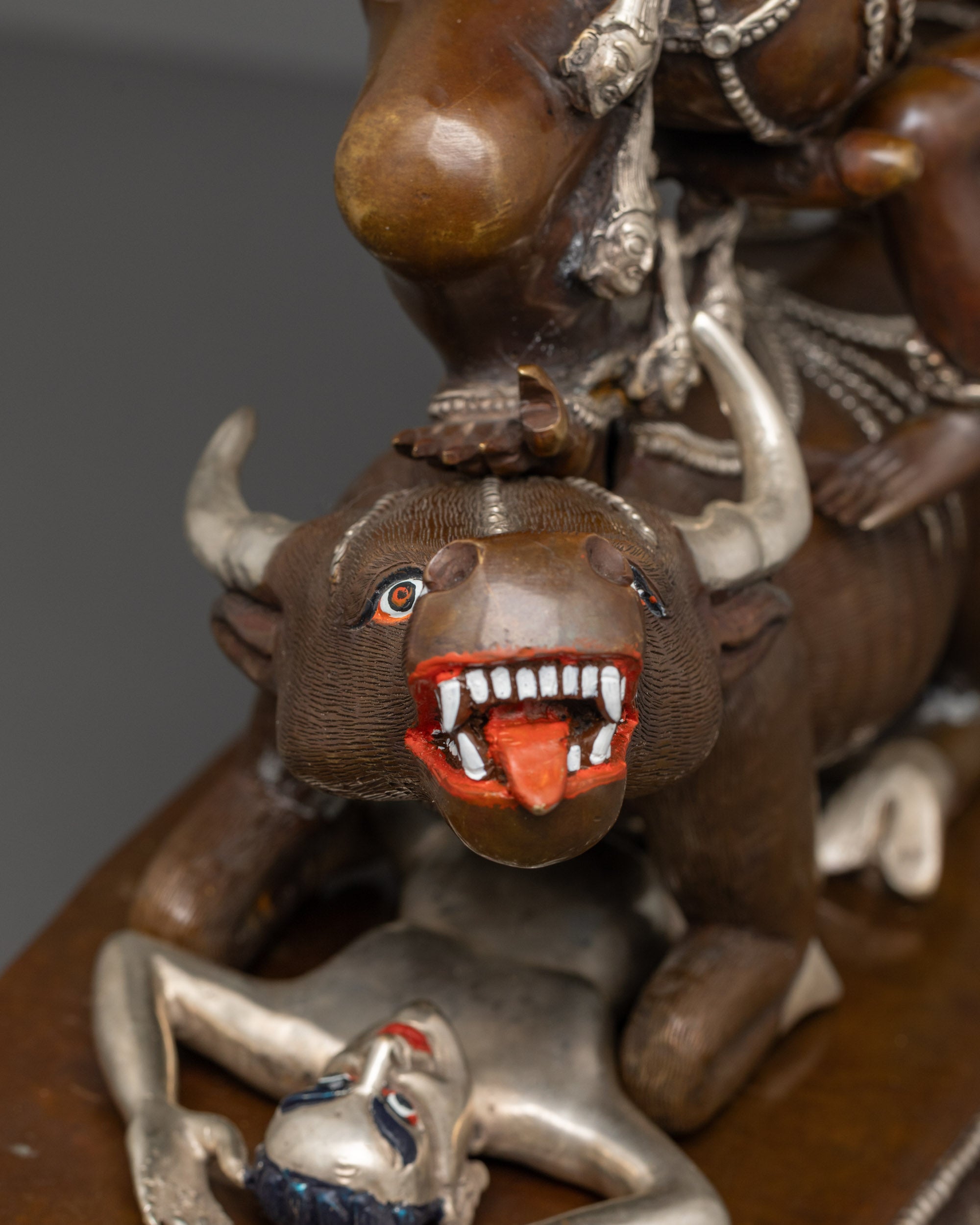 Premium Yamantaka with Consort Statue | Handcrafted Protector Deity
