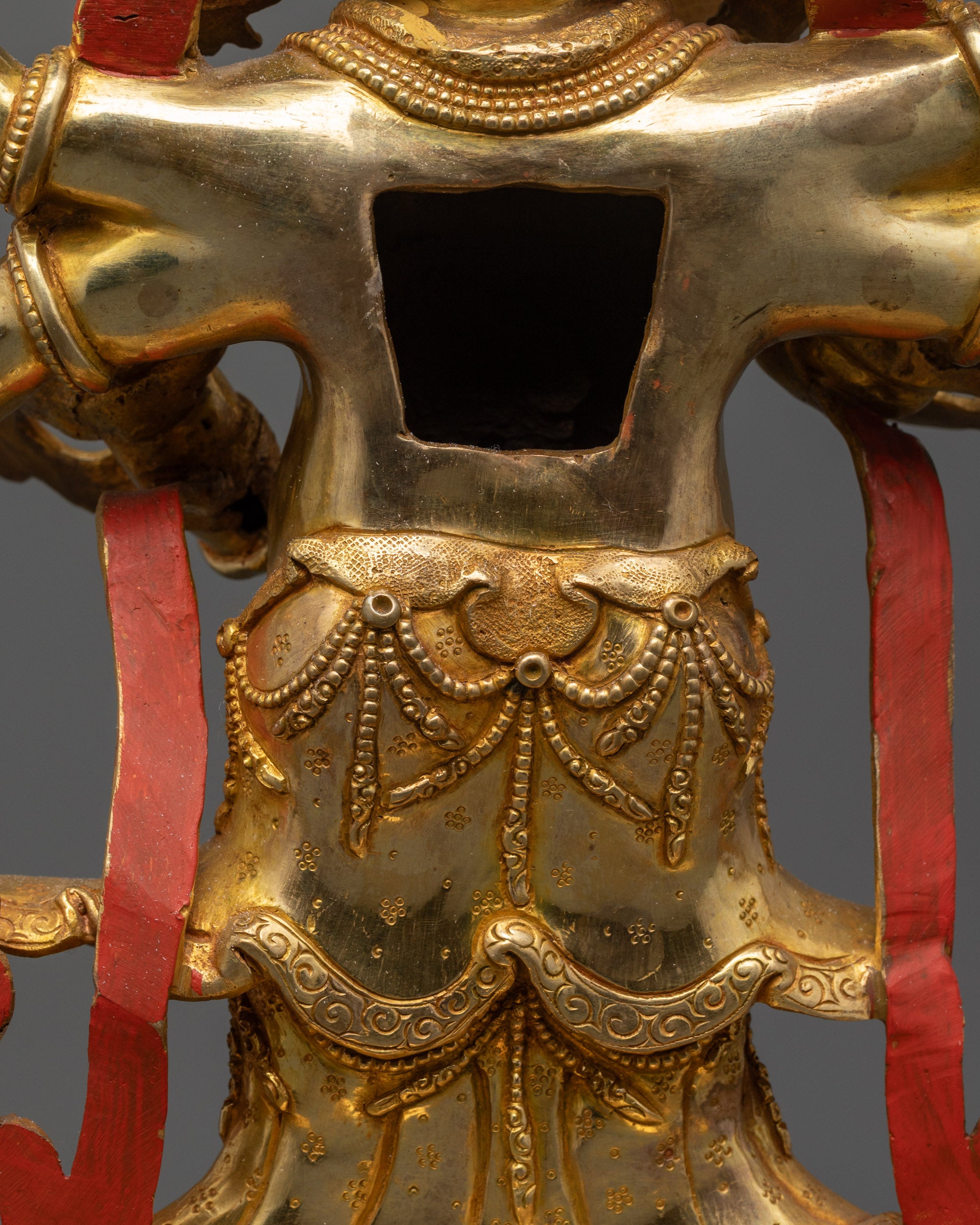 White Mahakala Statue from Nepal | Wrathful Deity for Meditation