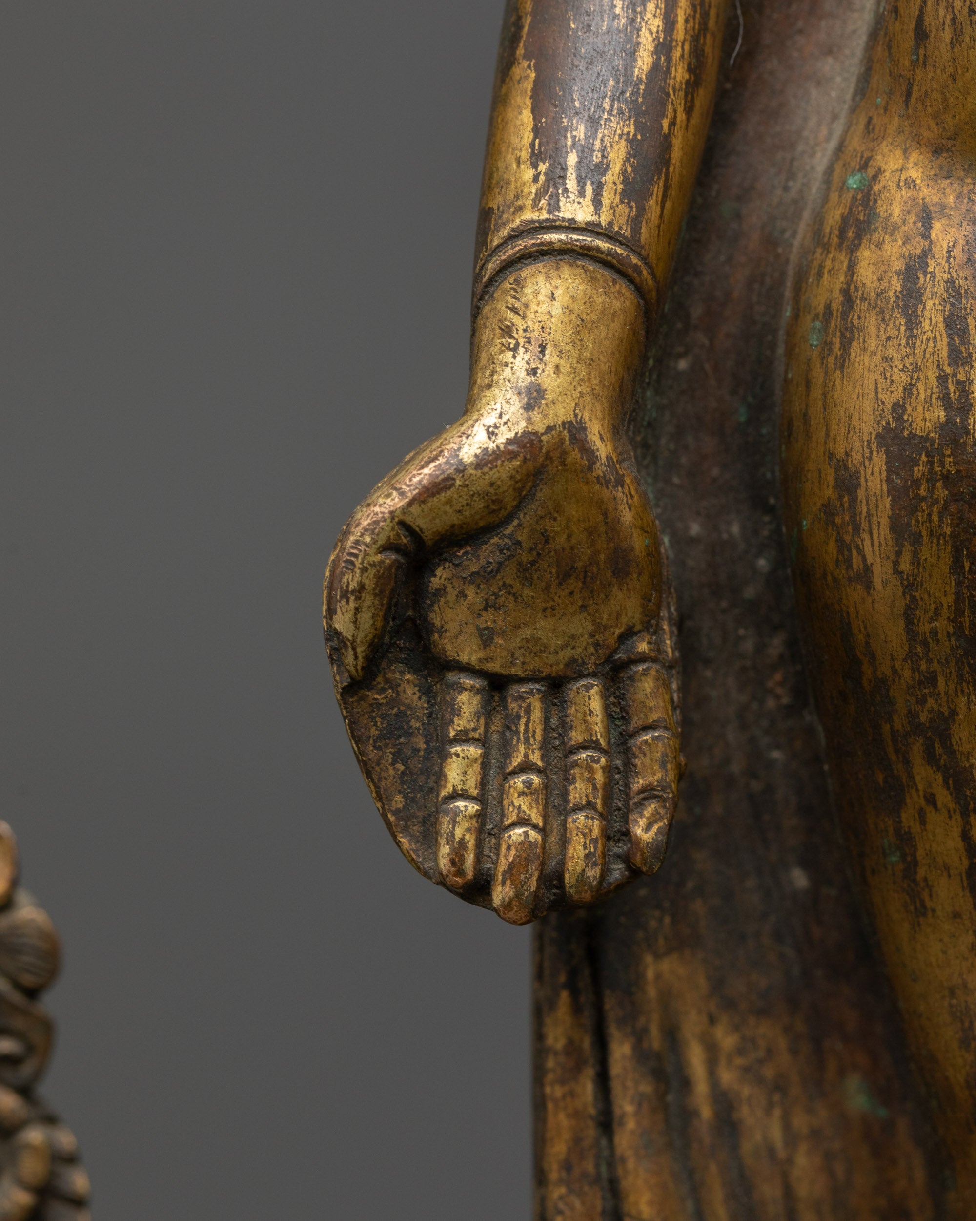 Antique Standing Shakyamuni Buddha Sculpture | Timeless Devotion