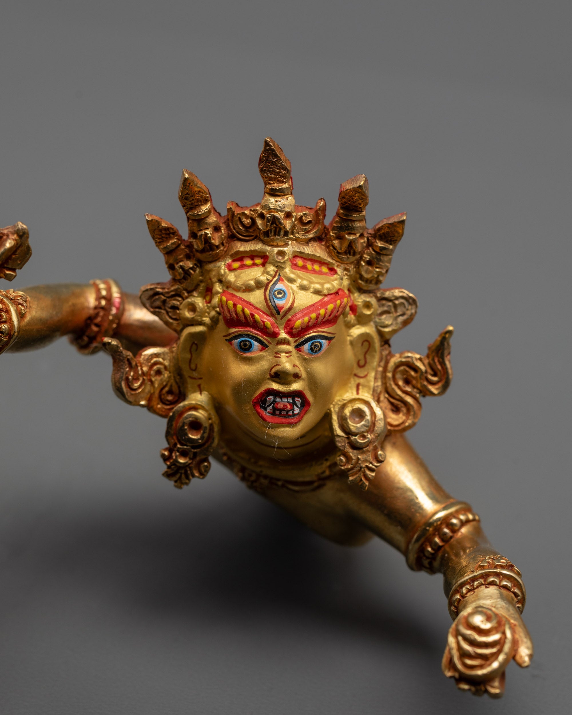 Mahachakra Vajrapani Consort Statue | Handmade Fierce Deity Sculpture