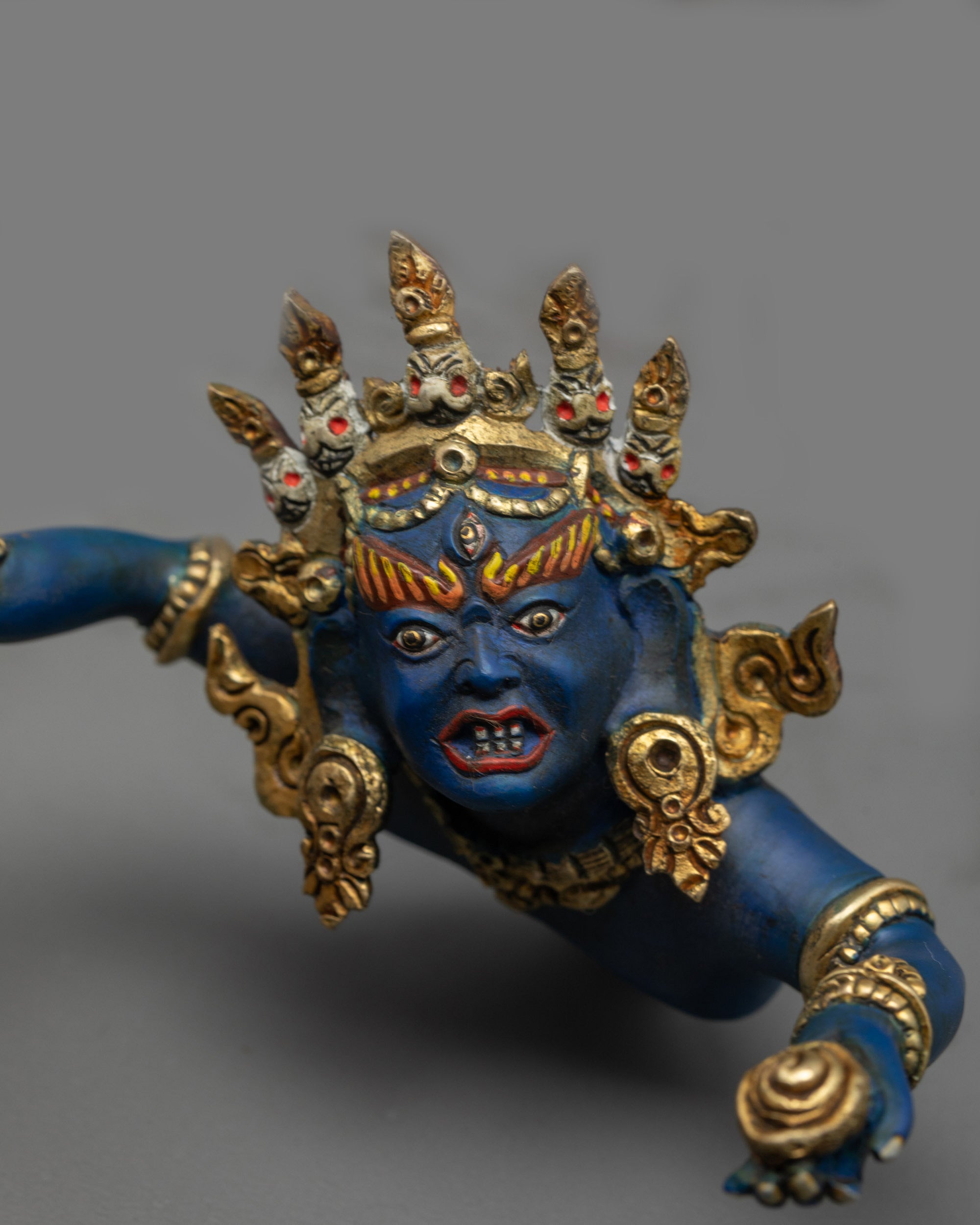Divine Vajrakilaya Yab-Yum Statue | Tibetan Buddhist Ritual Artwork