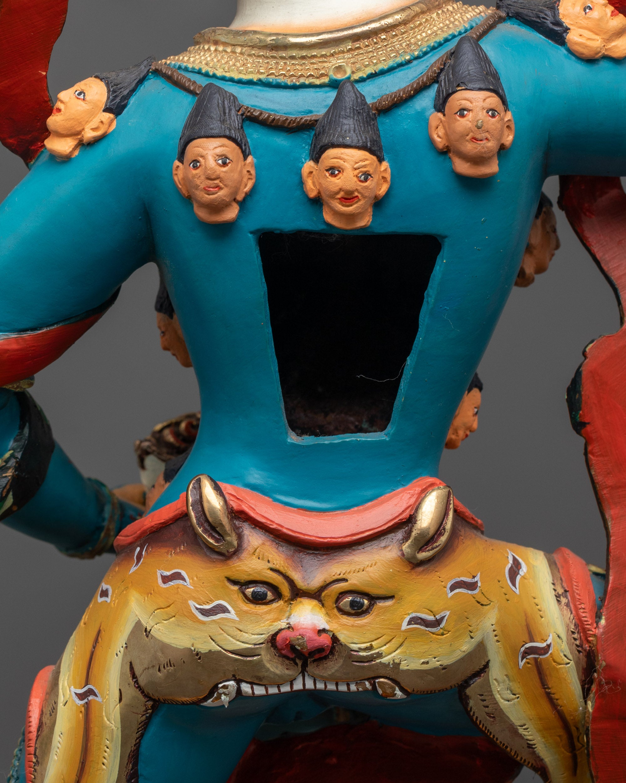 Lion-headed Simhamukha Statue | Himalayan Statue of Fierce Dakini
