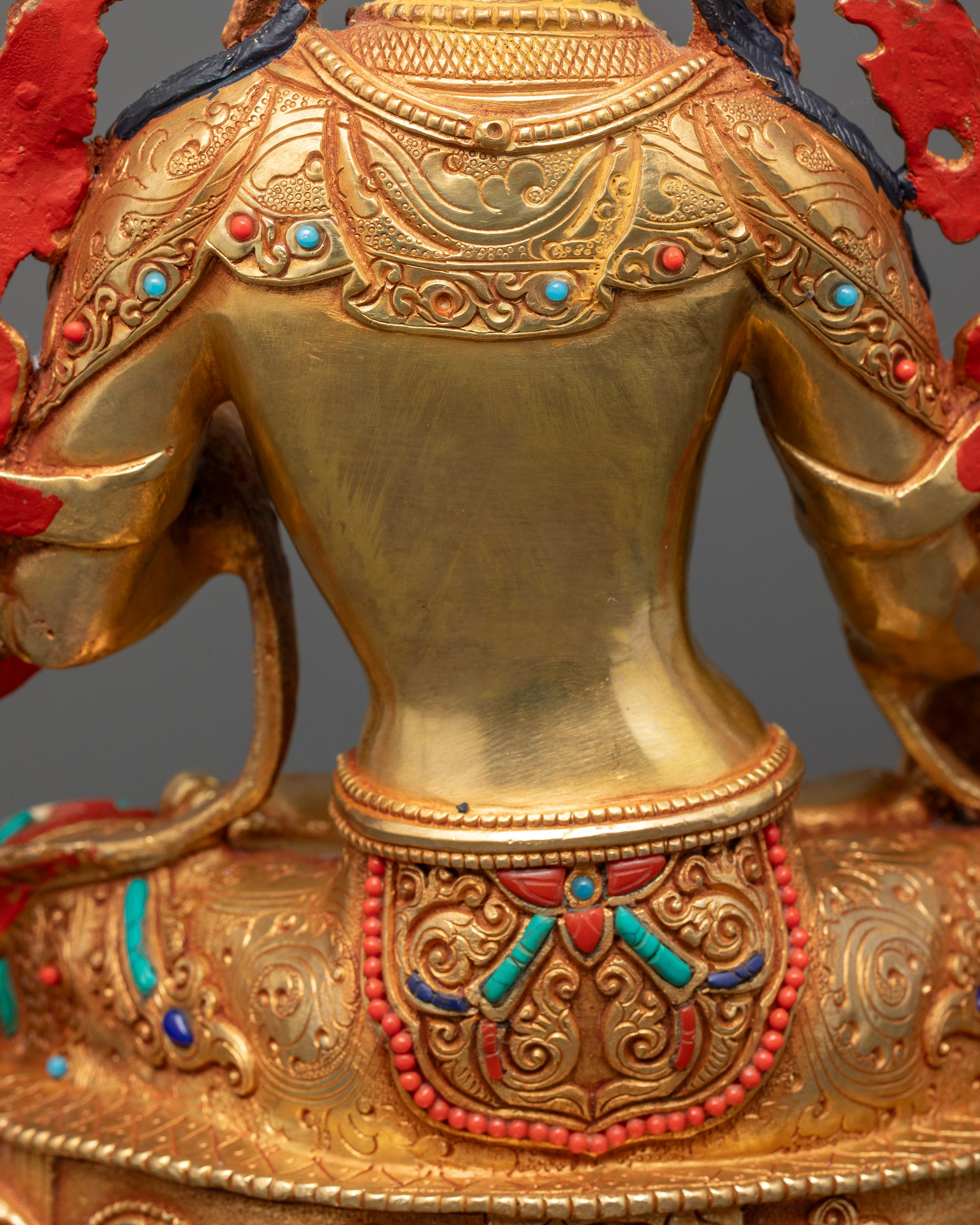 Seven Eyed White Tara Statue | Tibetan Buddhist Healing