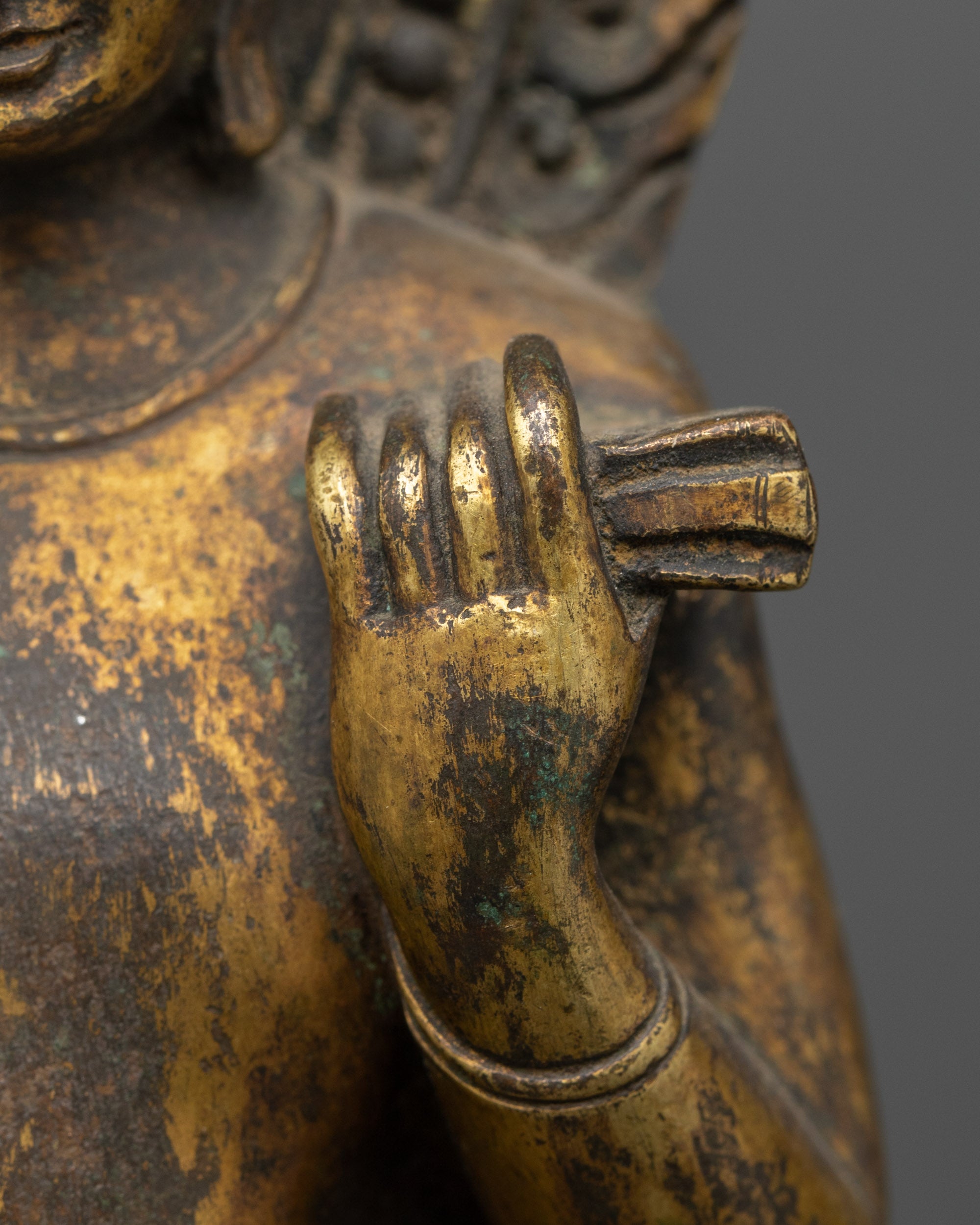 Antique Standing Shakyamuni Buddha Sculpture | Timeless Devotion