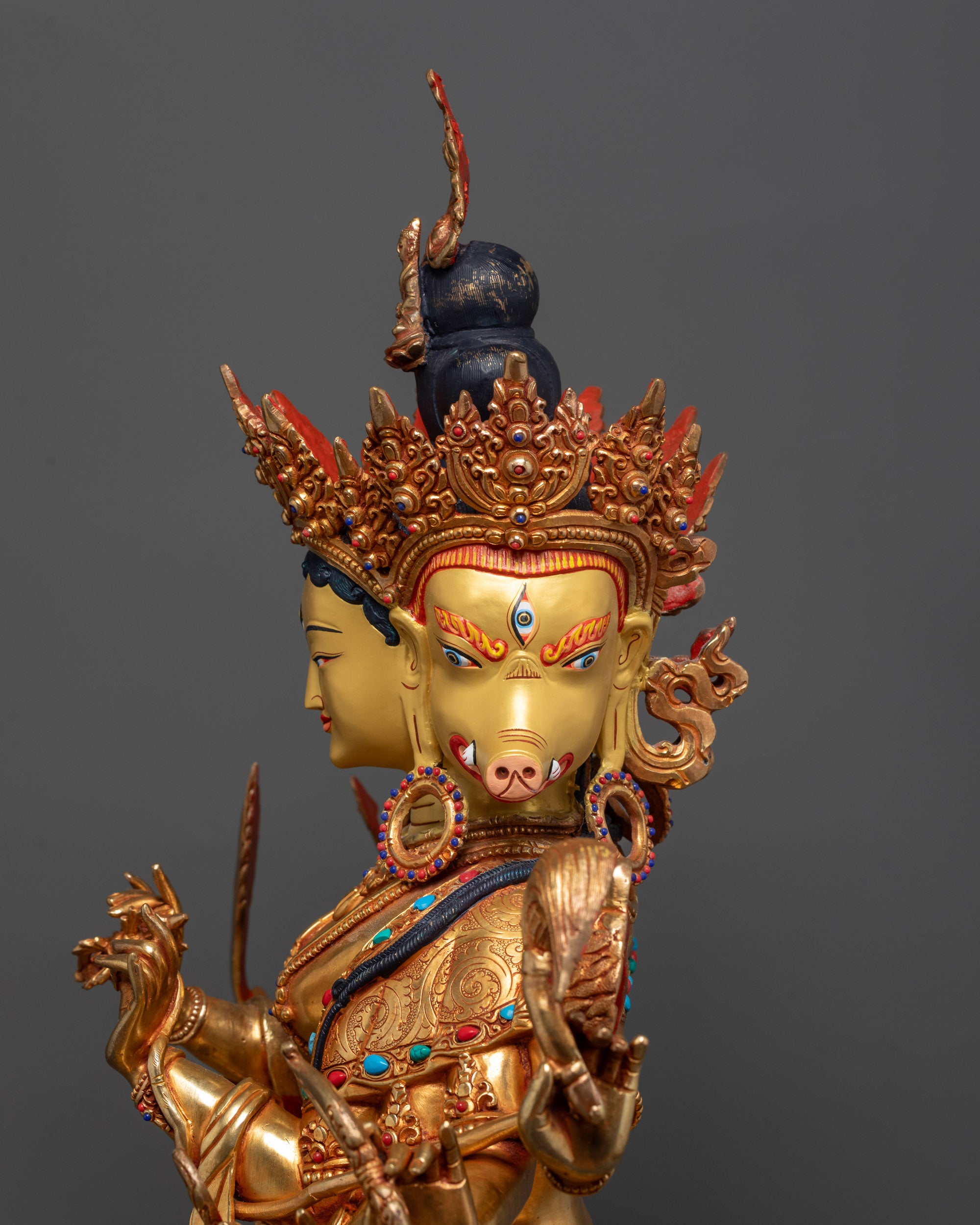 Goddess Marichi Statue | Handmade Buddhist Sculpture from Nepal