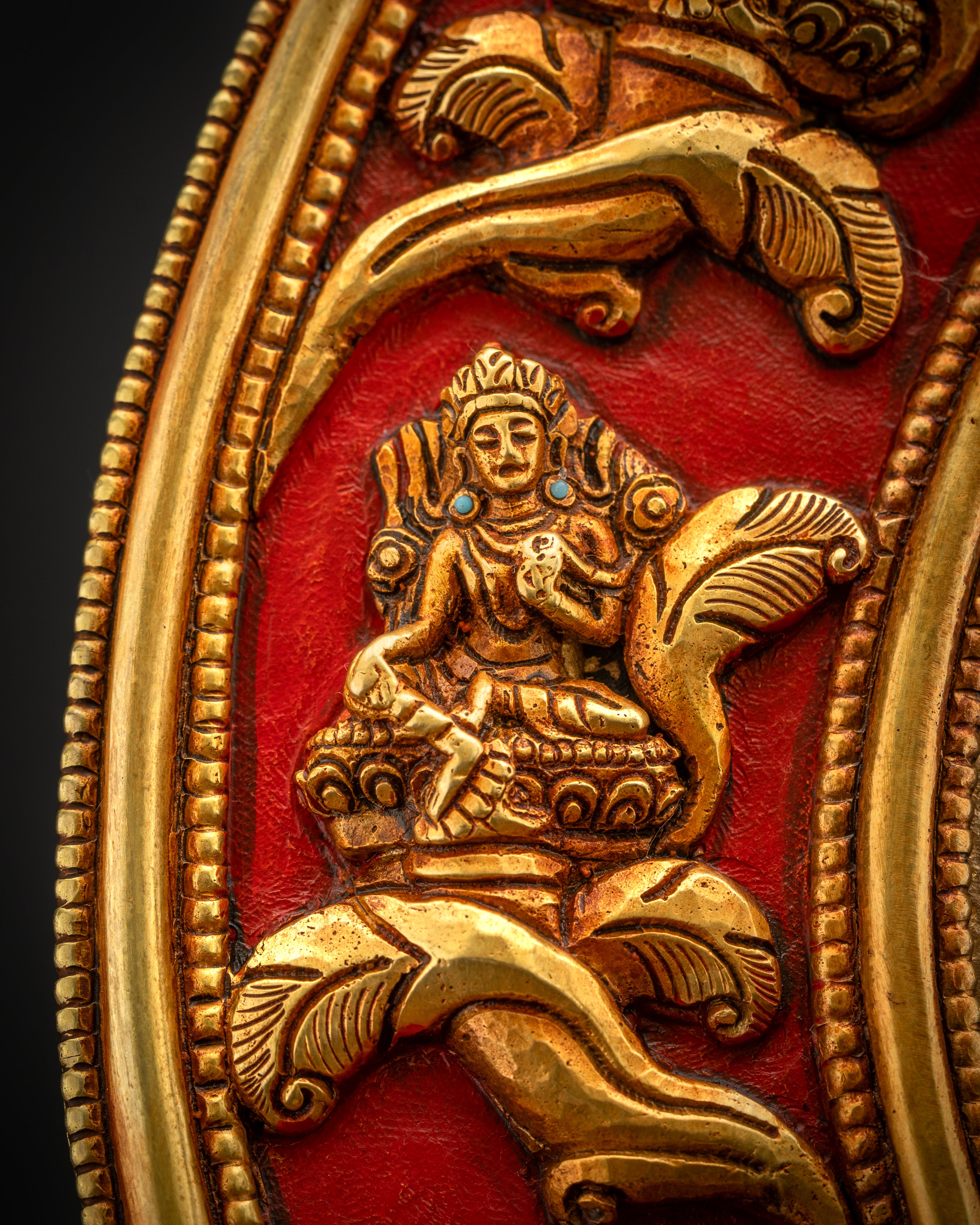 Handcrafted Green Tara Statue | Protector Deity for Personal Shrine