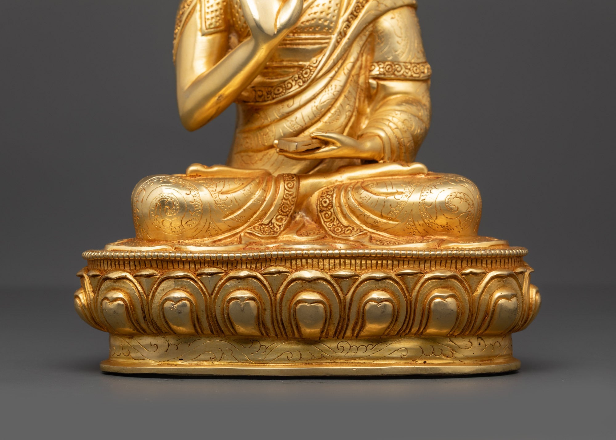 Lama Je Tsongkhapa Set | Handcrafted Buddhist Icons from Nepal