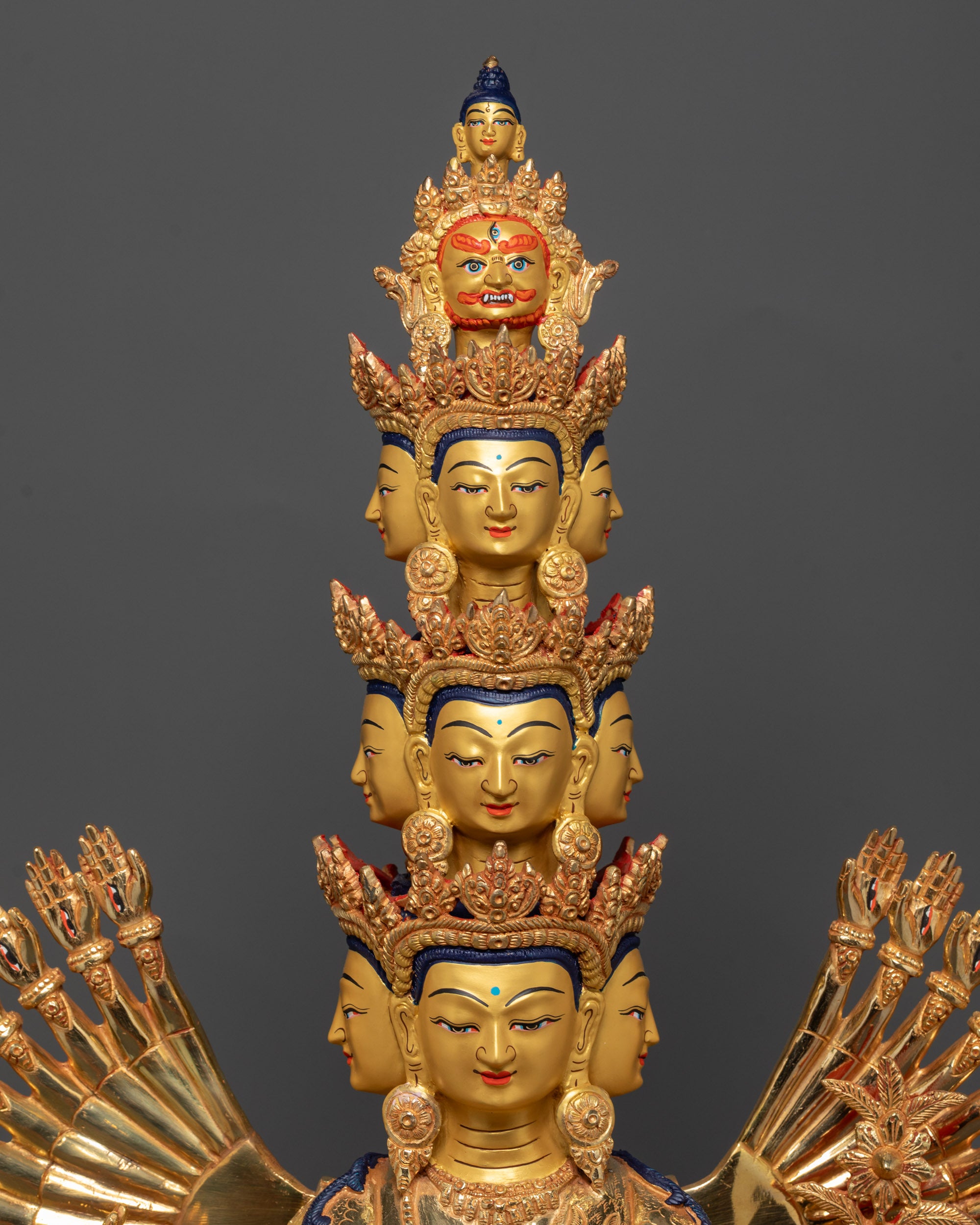 Thousand-Armed Avalokiteshvara Statue | Tibetan Buddhist Sculpture