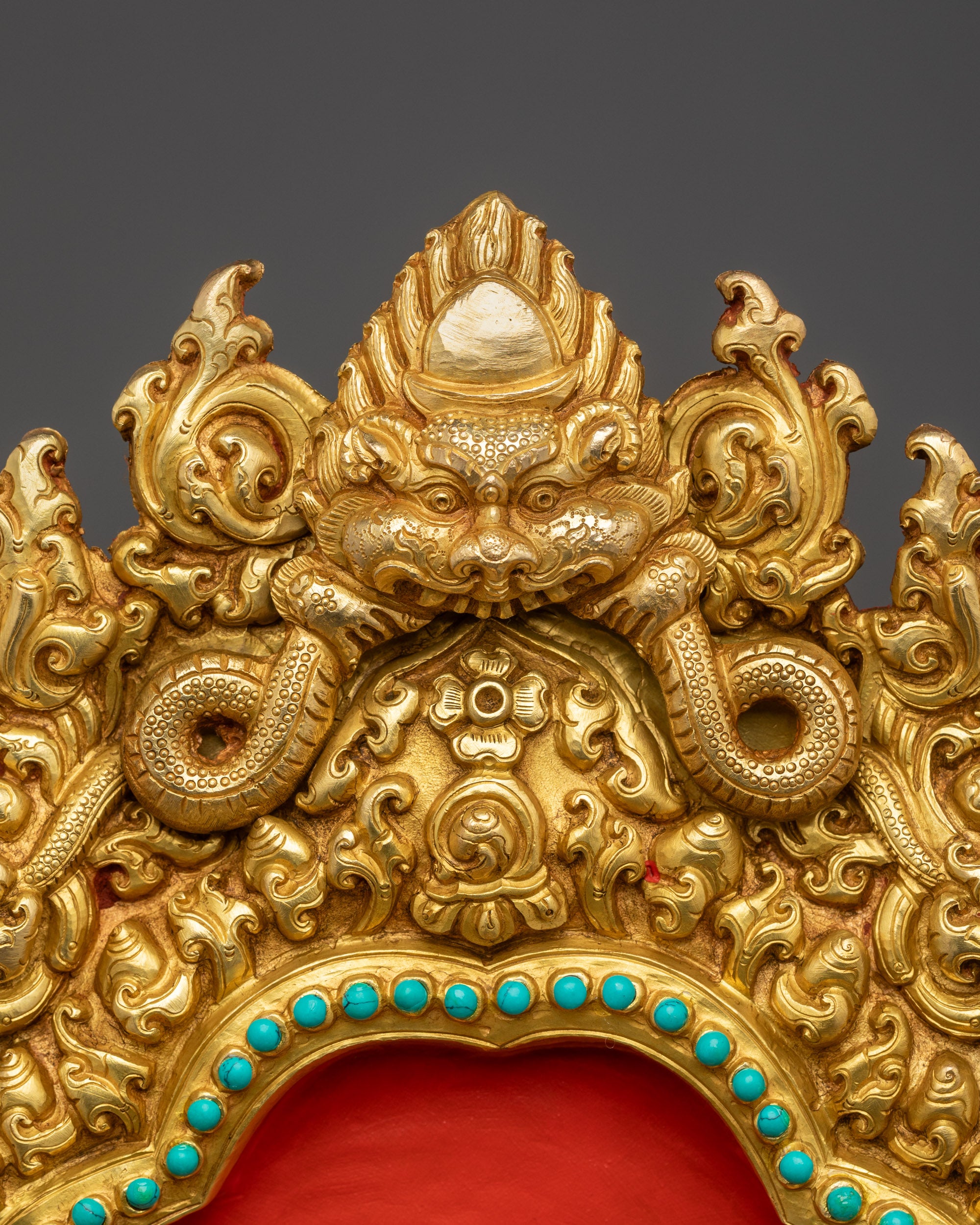 Maitreya Buddha Statue | Himalayan Artwork with 24K Gold-Gilded Face
