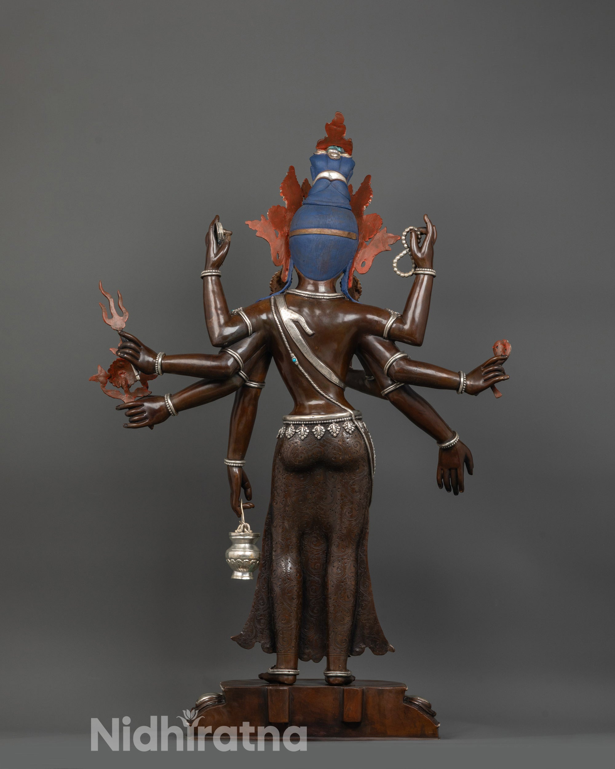 Oxidized Amoghapasa Lokeshvara Statue | Timeless Nepalese Artwork