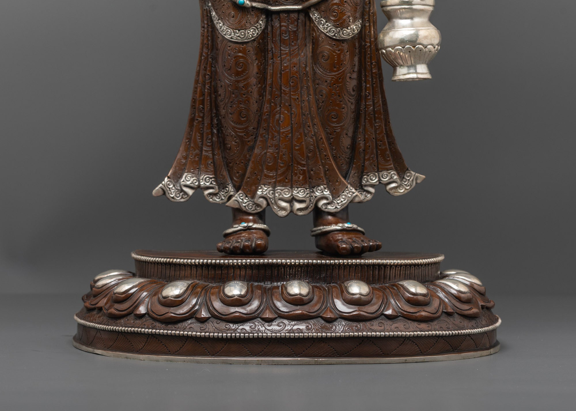 Oxidized Amoghapasa Lokeshvara Statue | Timeless Nepalese Artwork