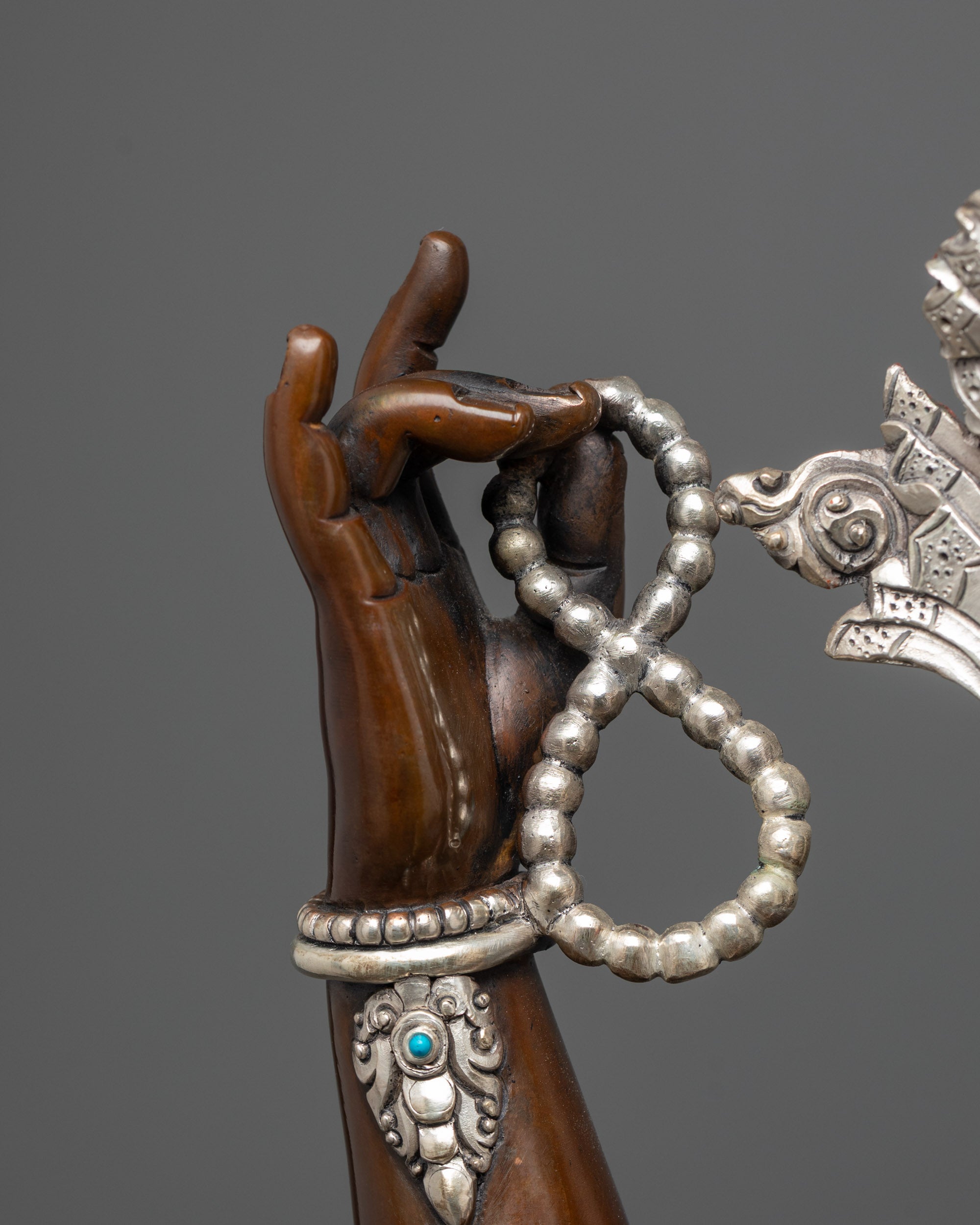 Oxidized Amoghapasa Lokeshvara Statue | Timeless Nepalese Artwork