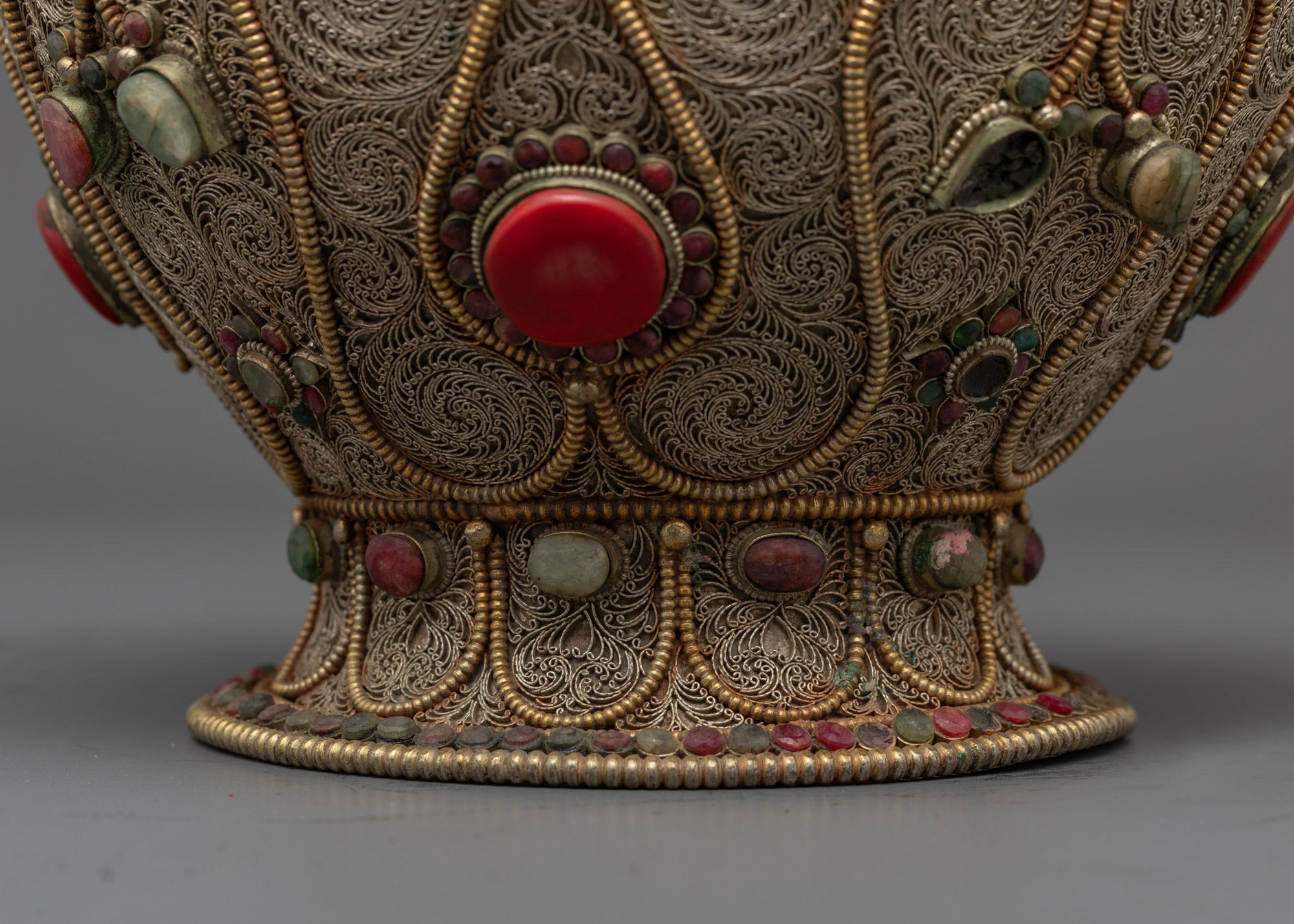 Traditional Buddhist Rice Pot | Spiritual Storage Container