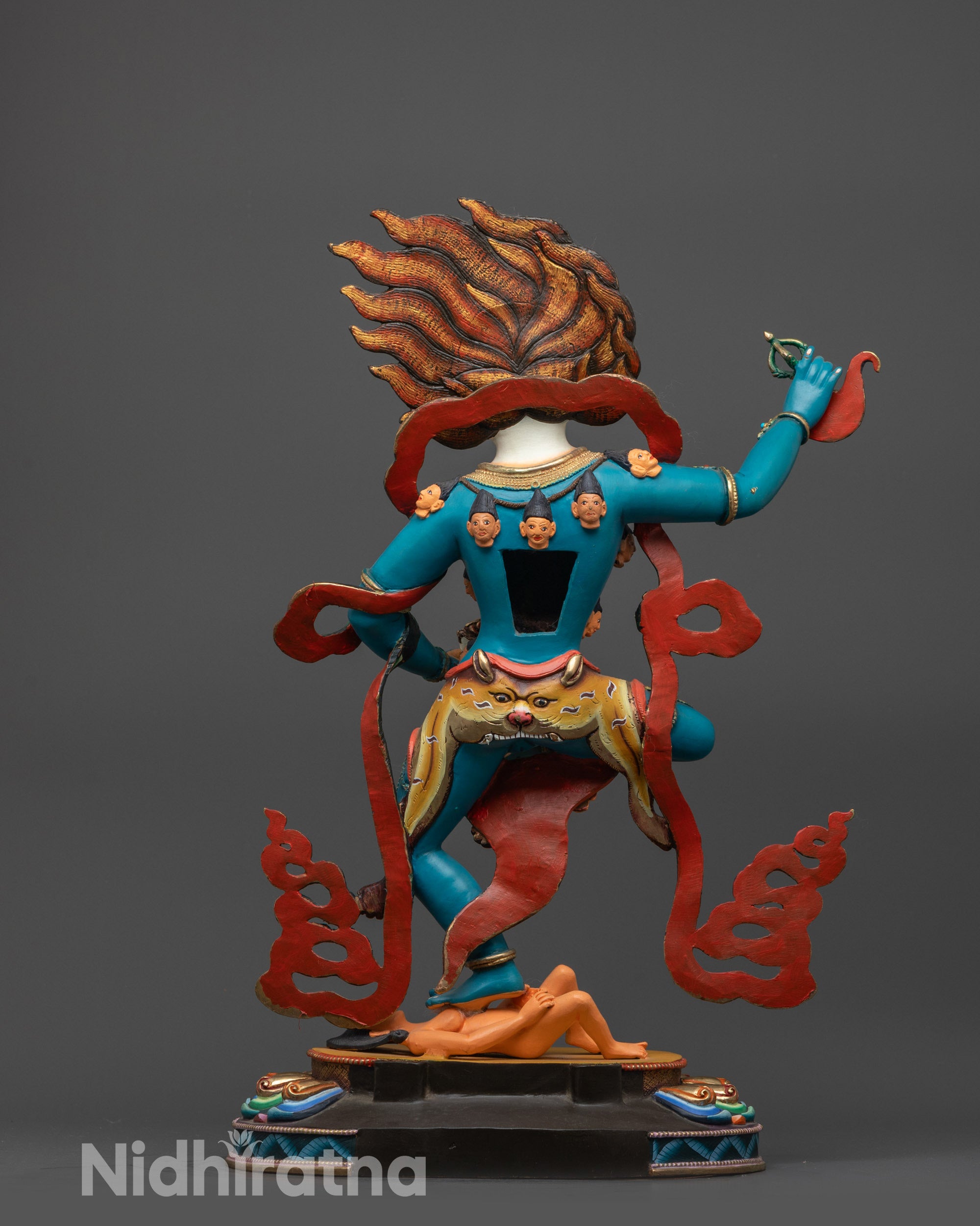 Lion-headed Simhamukha Statue | Himalayan Statue of Fierce Dakini
