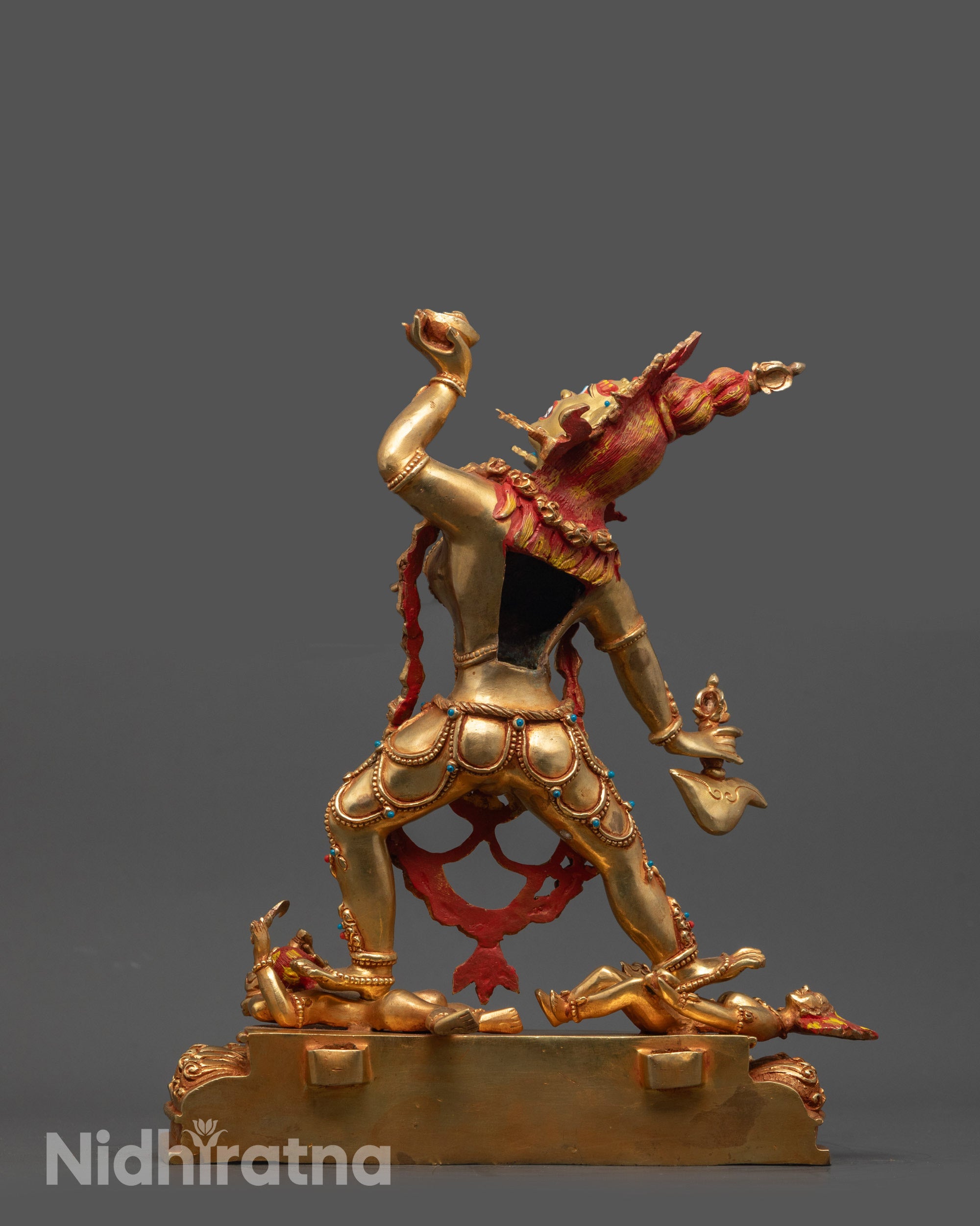 Gold Gilded Divine Vajrayogini Statue | Nepalese Tantric Deity Art