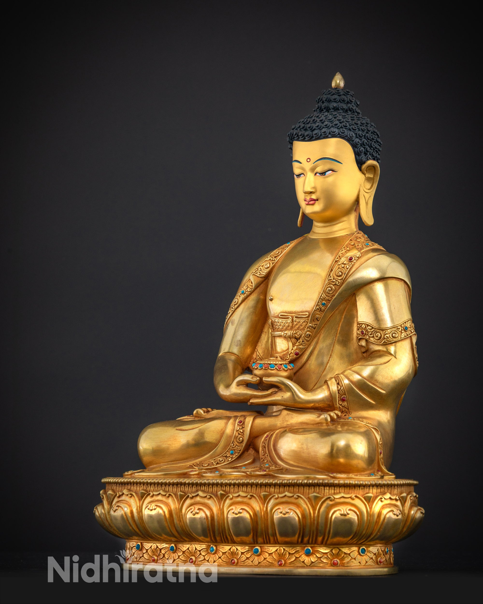 Authentic Amitabha Buddha Statue: Spiritual Home Decor