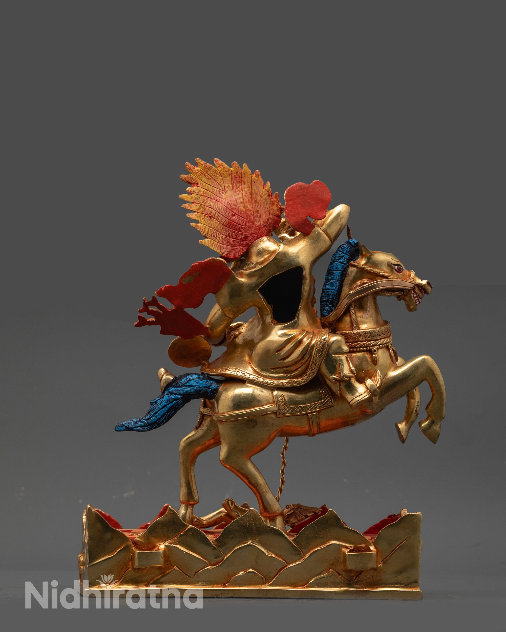 Tsengo Rolpa Chudan Statue | Handcrafted Buddhist Sculpture from Nepal
