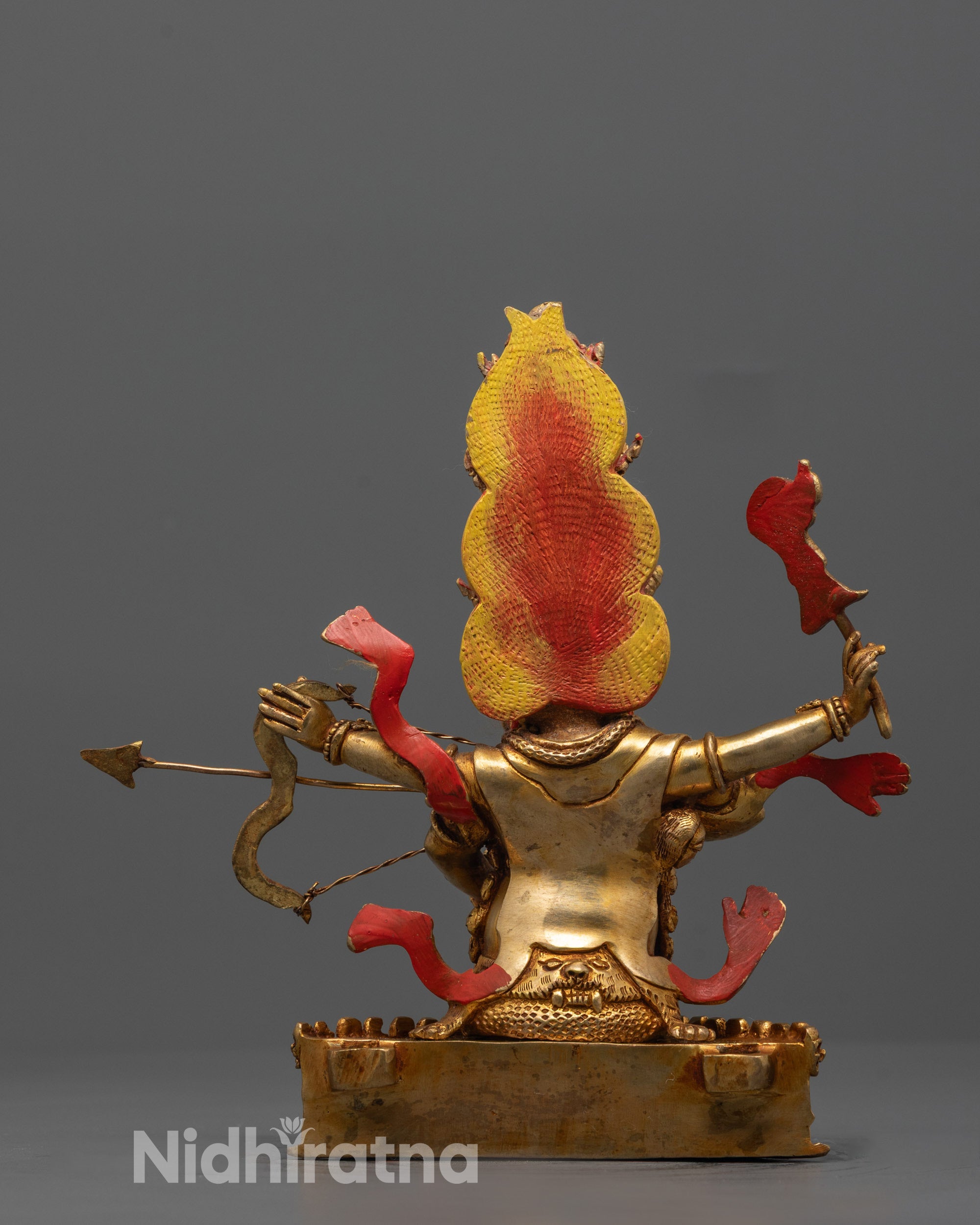 Fierce Rahula Statue | Hand-Carved Dharma Protector