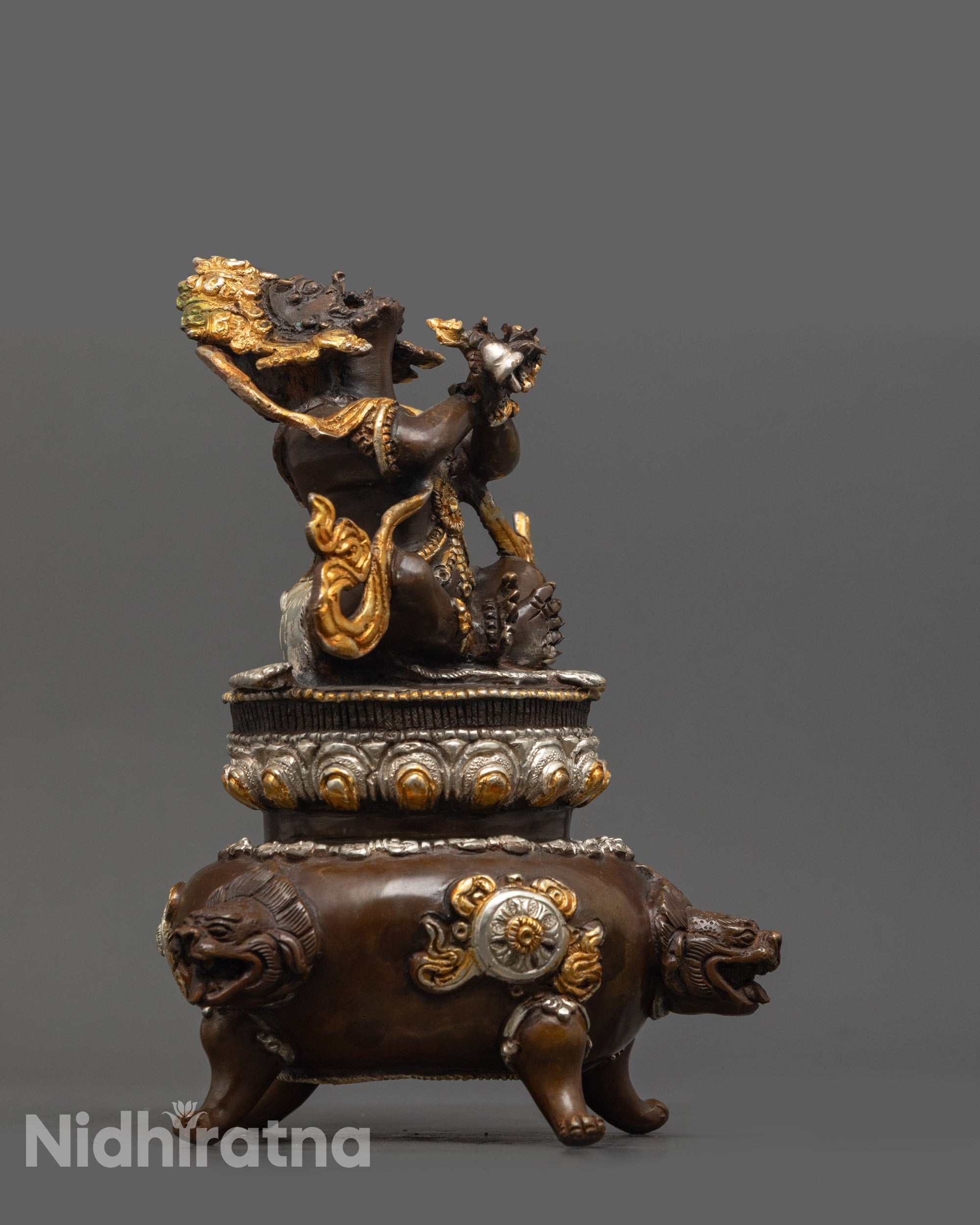 Dorje Kandro Statue | Oxidized Copper Buddhist Deity Sculpture
