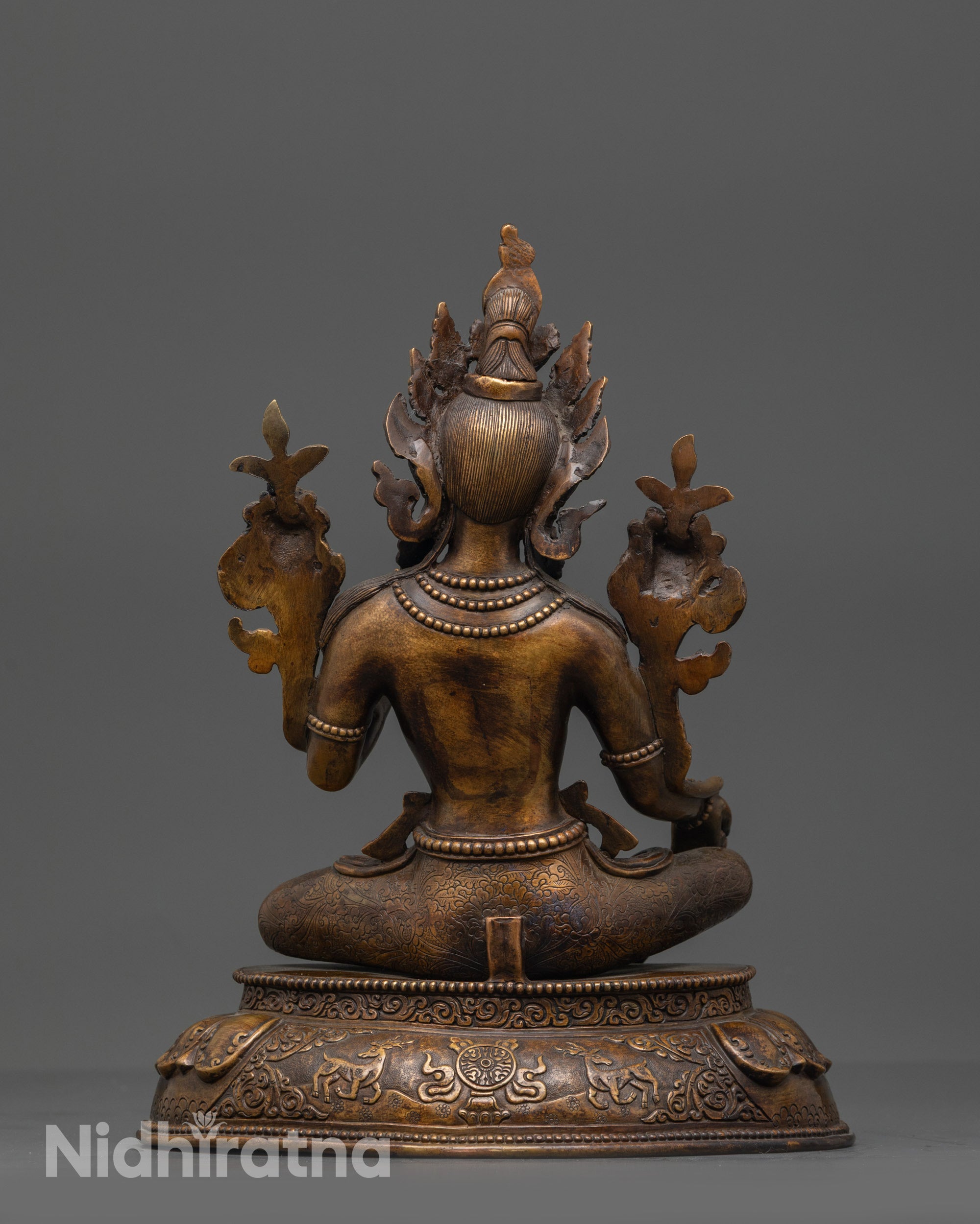 Majestic Green Tara Statue | Himalayan Traditional Buddhist Art