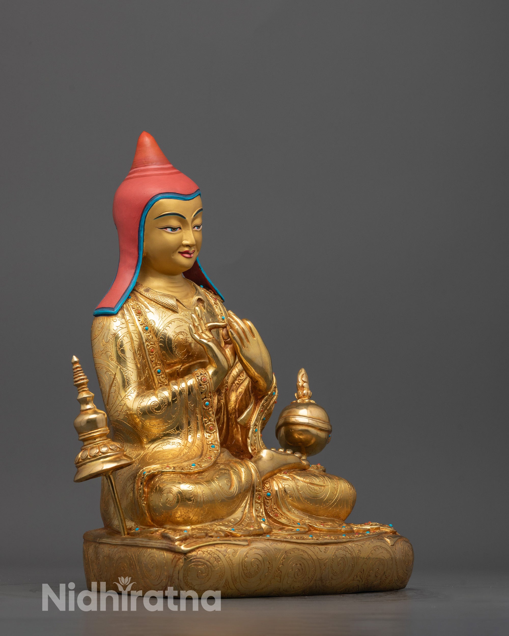 Buddhist Teacher Atisa Statue | Handcrafted Sculpture for Home Decor