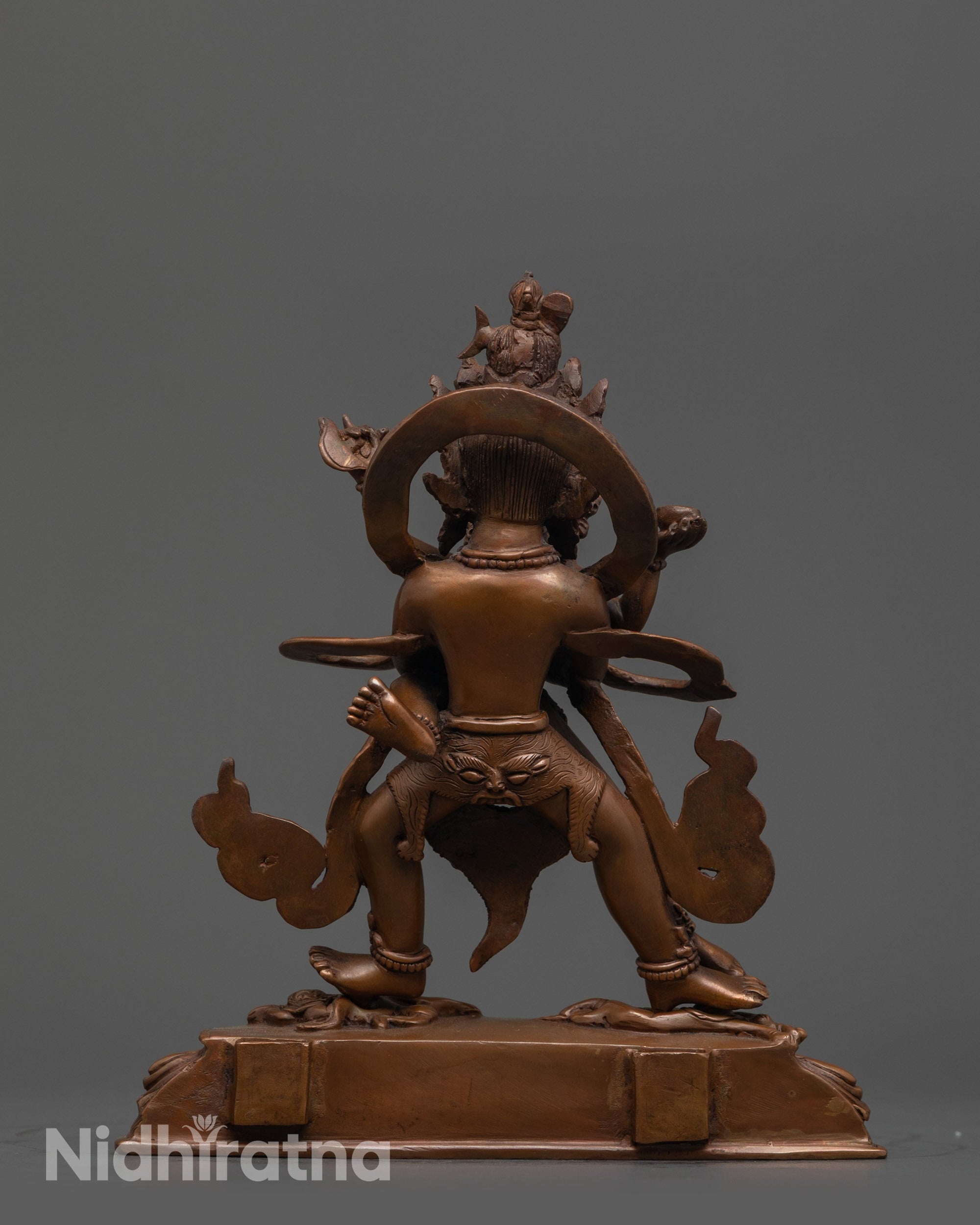 Tantric Chakrasamvara Consort Statue | Oxidized Copper Himalayan Art