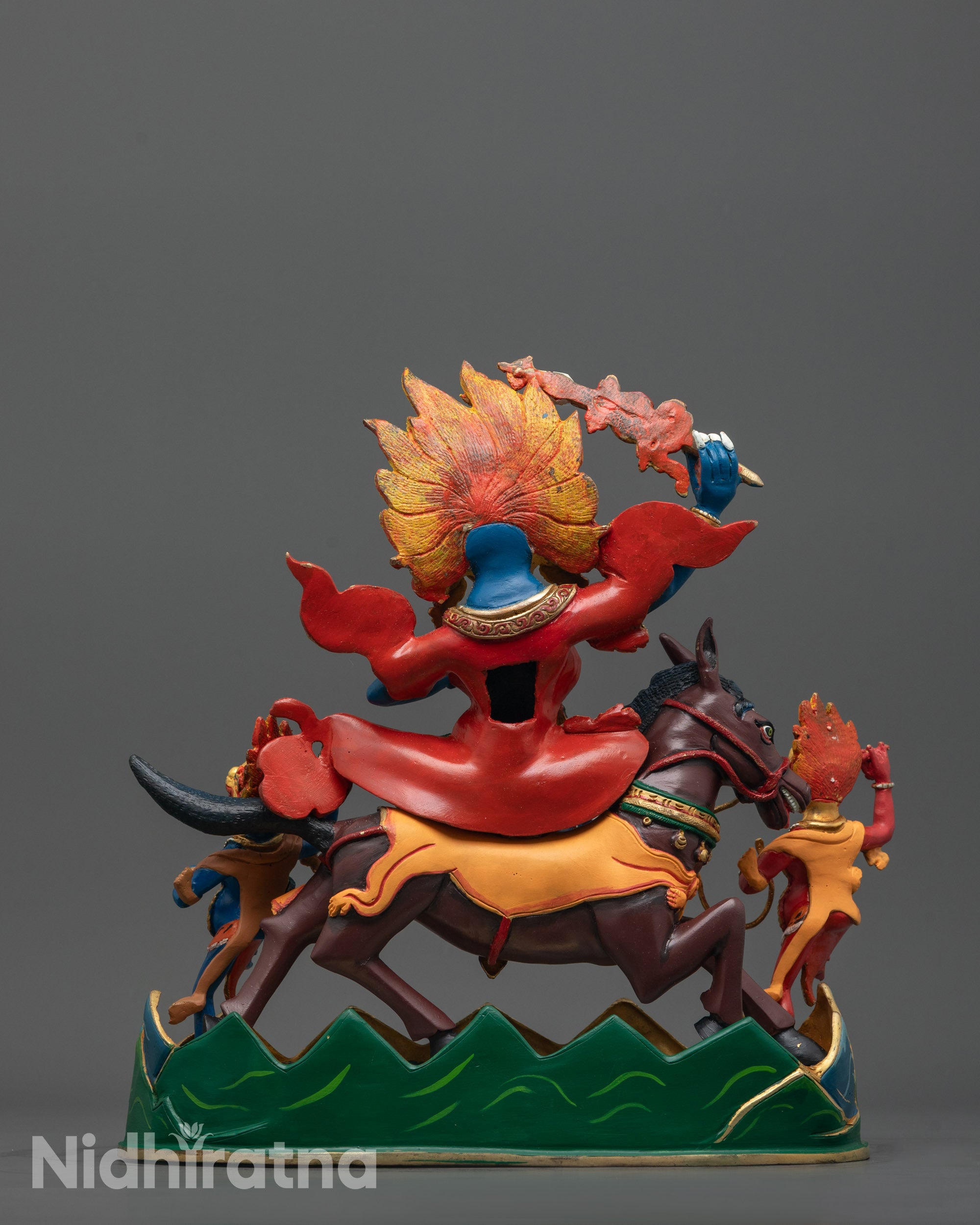 Shop Tibetan Palden Lhamo Riding Mule Statue