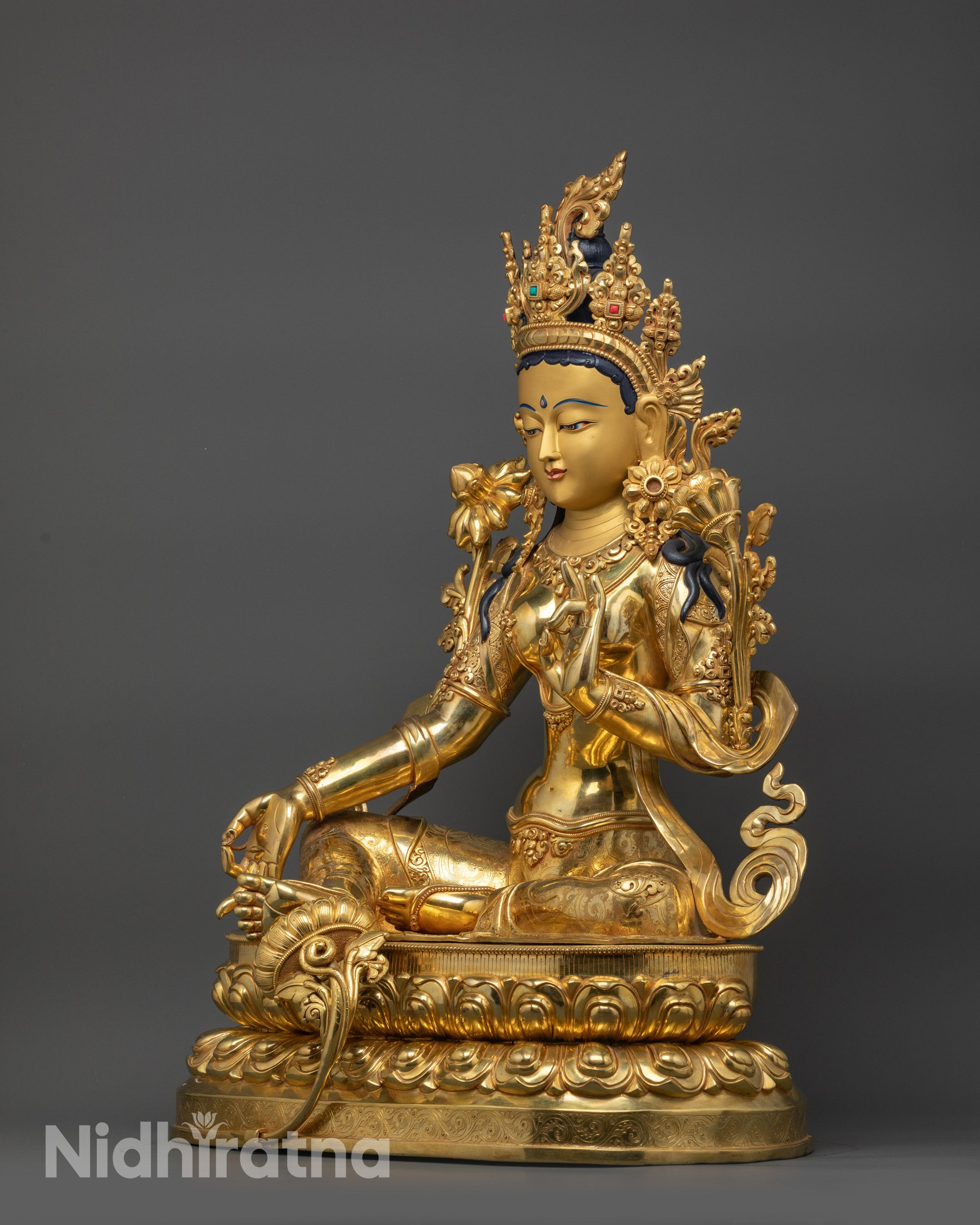 Masterpiece Green Tara Statue | Timeless Handcrafted Buddhist Goddess