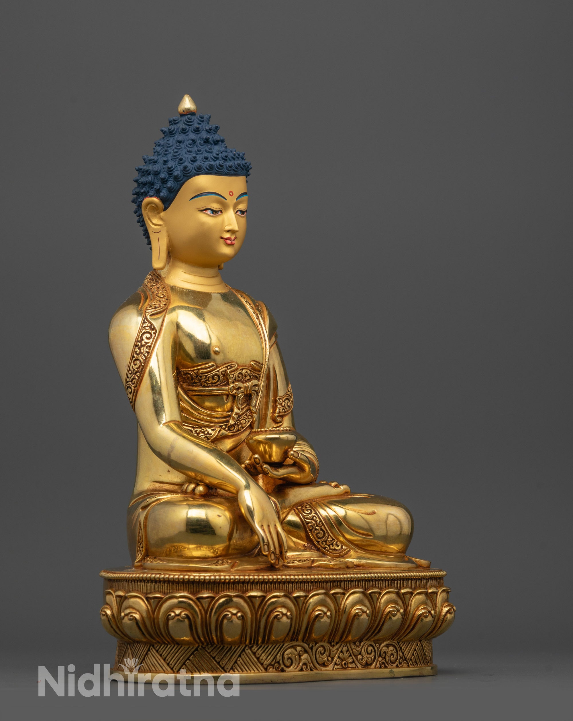Vajrayana Shakyamuni Buddha Statue | Traditional Himalayan Art