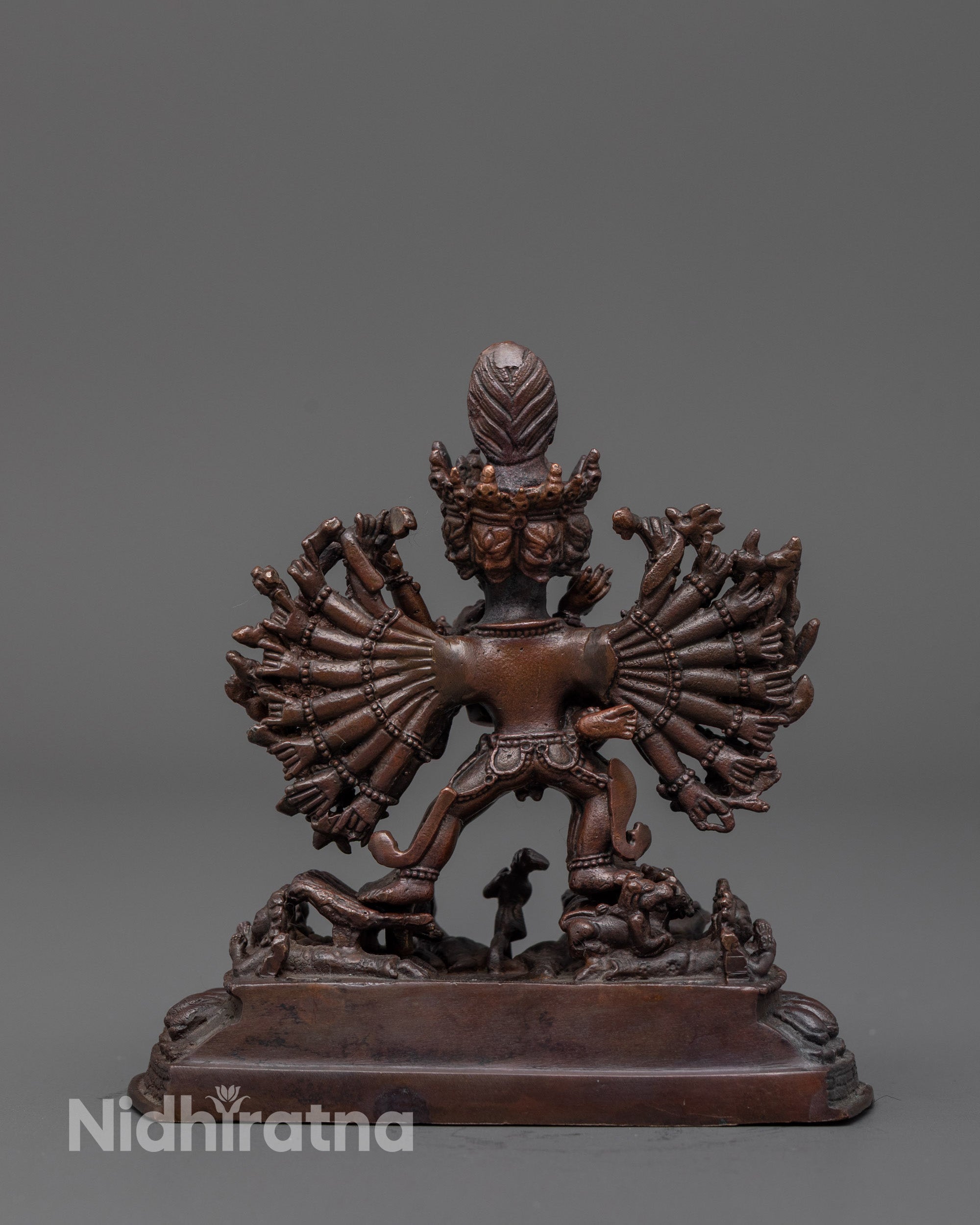 Stunning Oxidized Yamantaka Statue | Precision Machine-Made Design