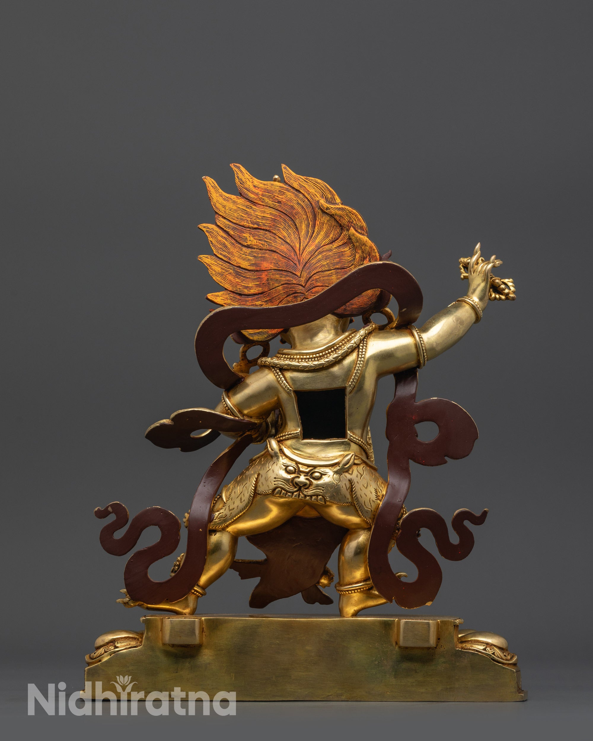 Wrathful Vajrapani Statue | Nepalese Vajra-Wielding Guardian