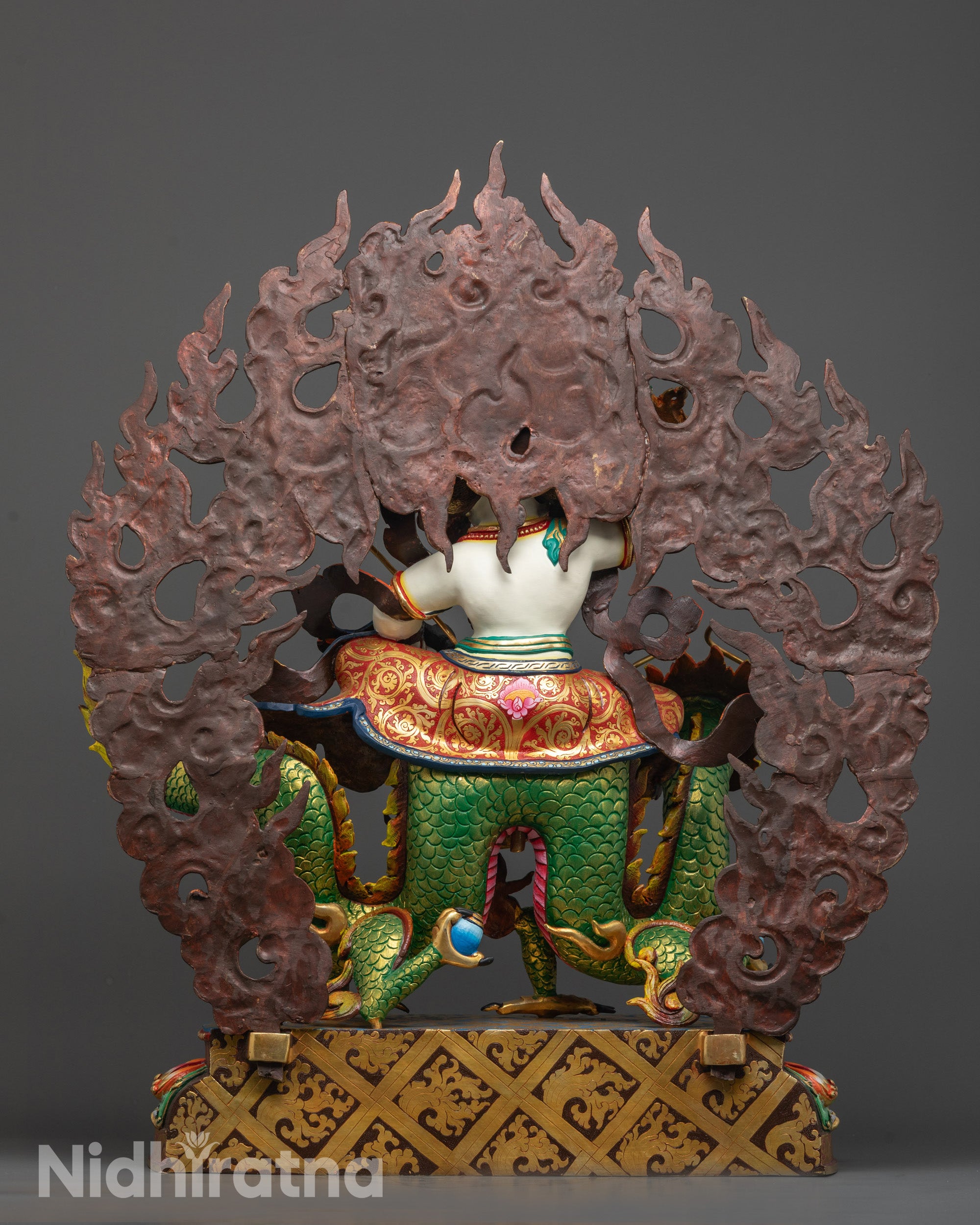 Nepalese White Dzambhala Statue | God of Prosperity