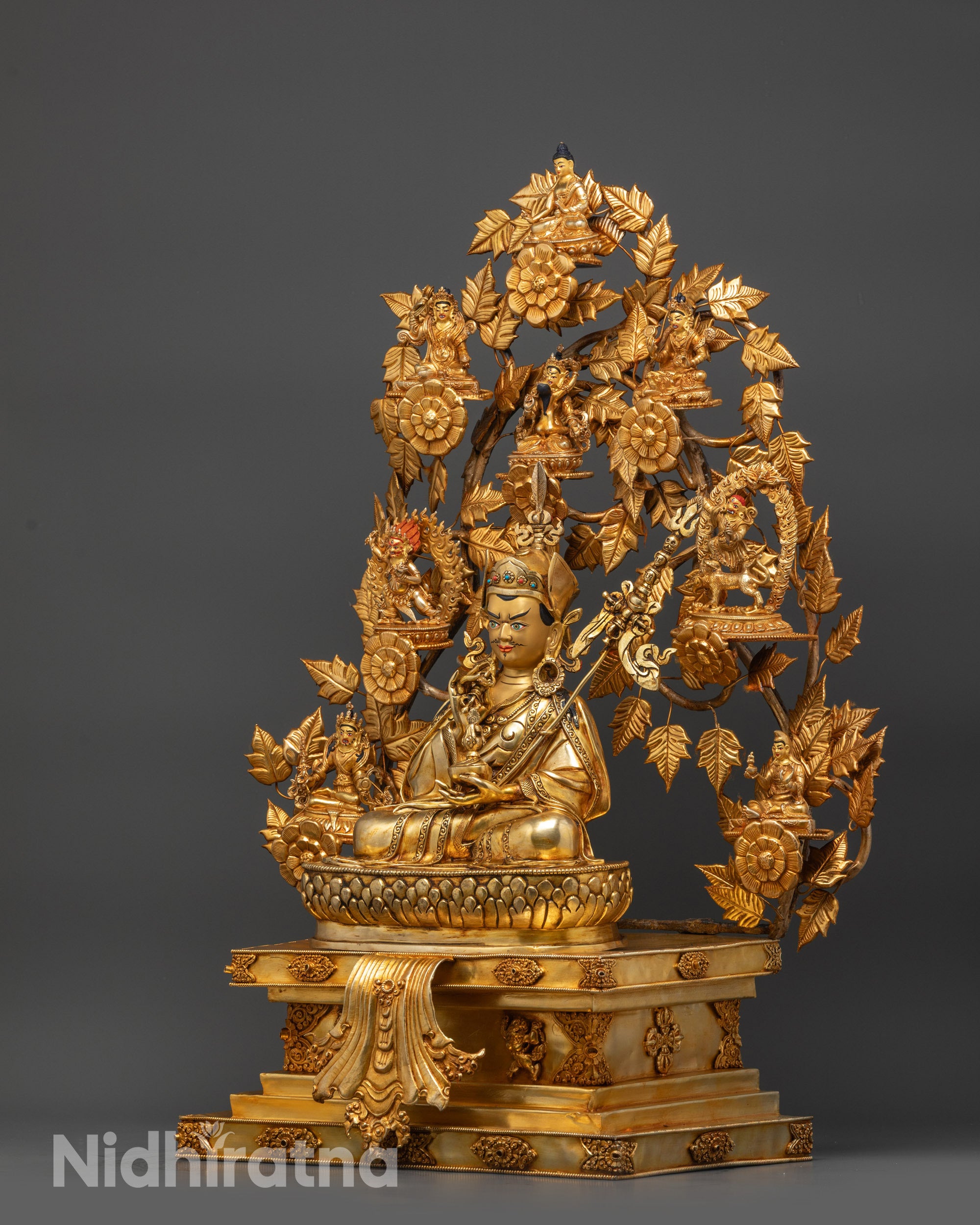 Authentic Guru Sangey Set Statue | Himalayan Buddhist Sculpture