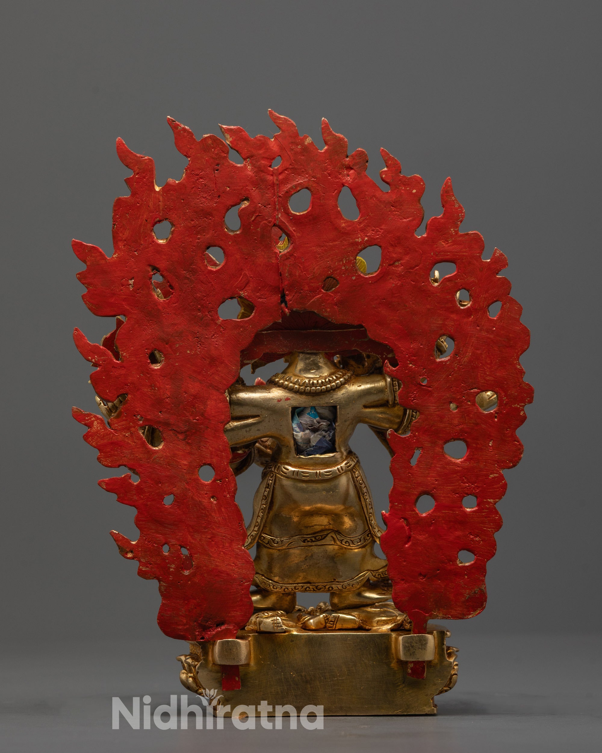 White Six-Armed Mahakala Statue | Protector in Vajrayana Buddhism