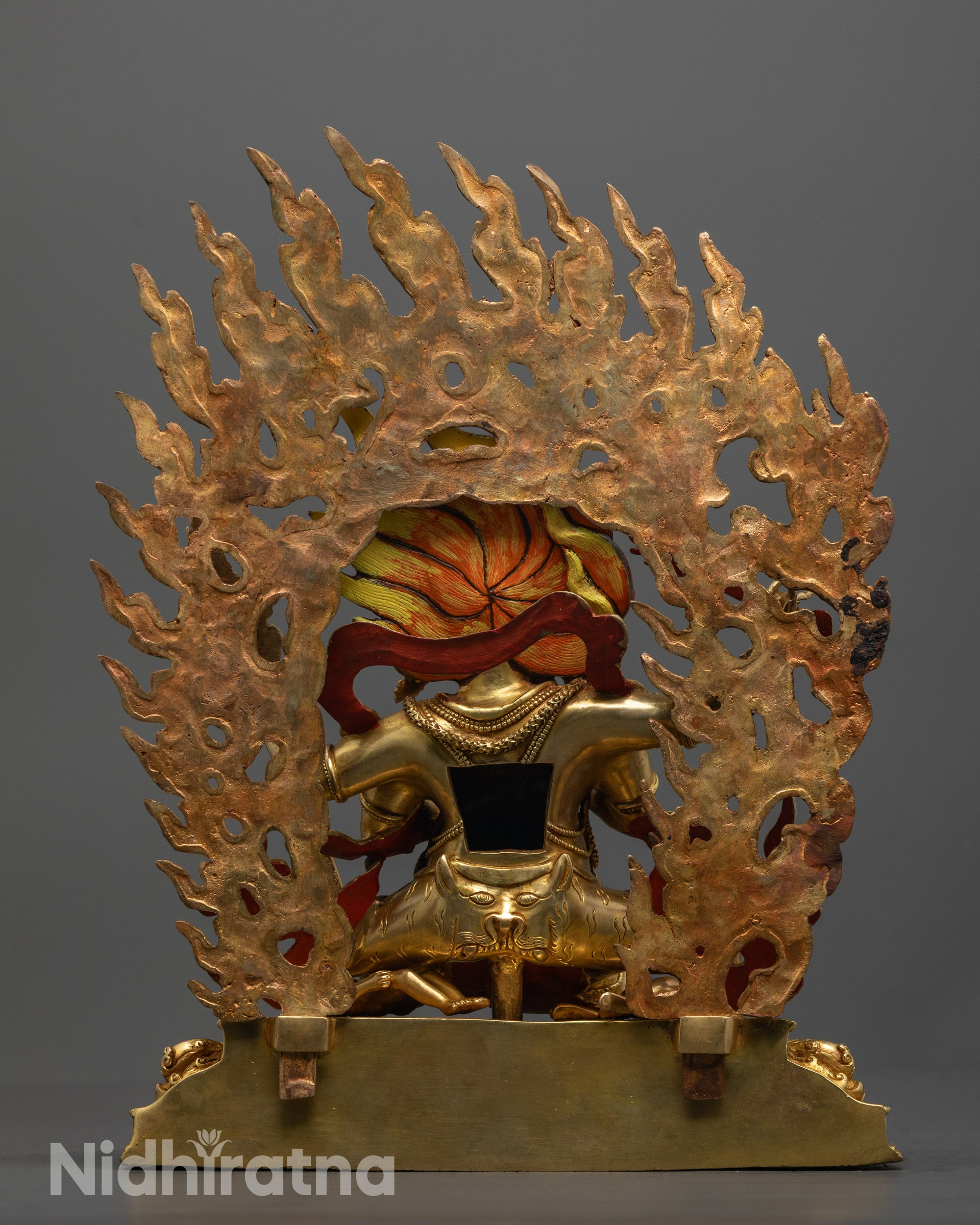 4 Armed Mahakala Statue | Handmade Protector God