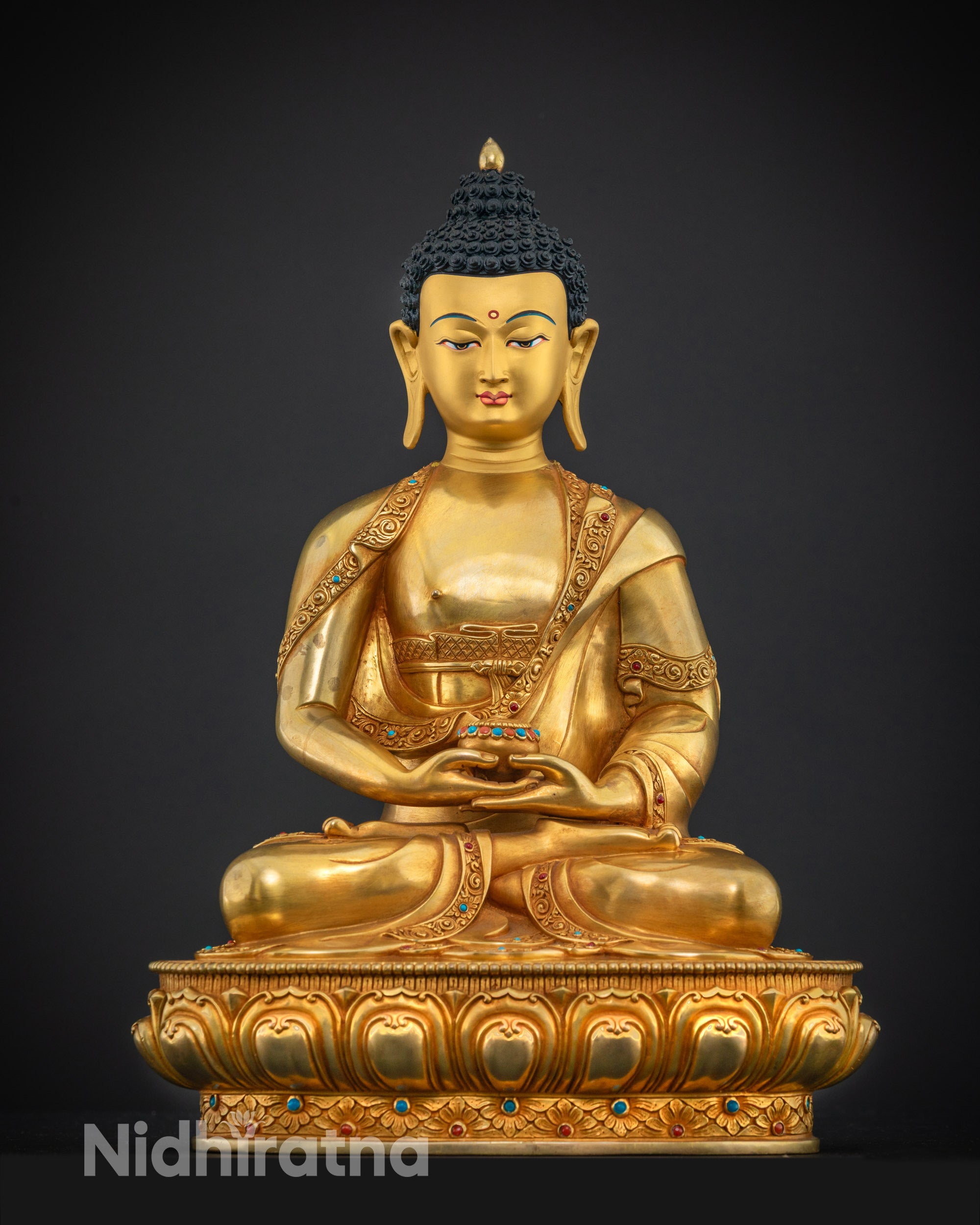 Authentic Amitabha Buddha Statue: Spiritual Home Decor