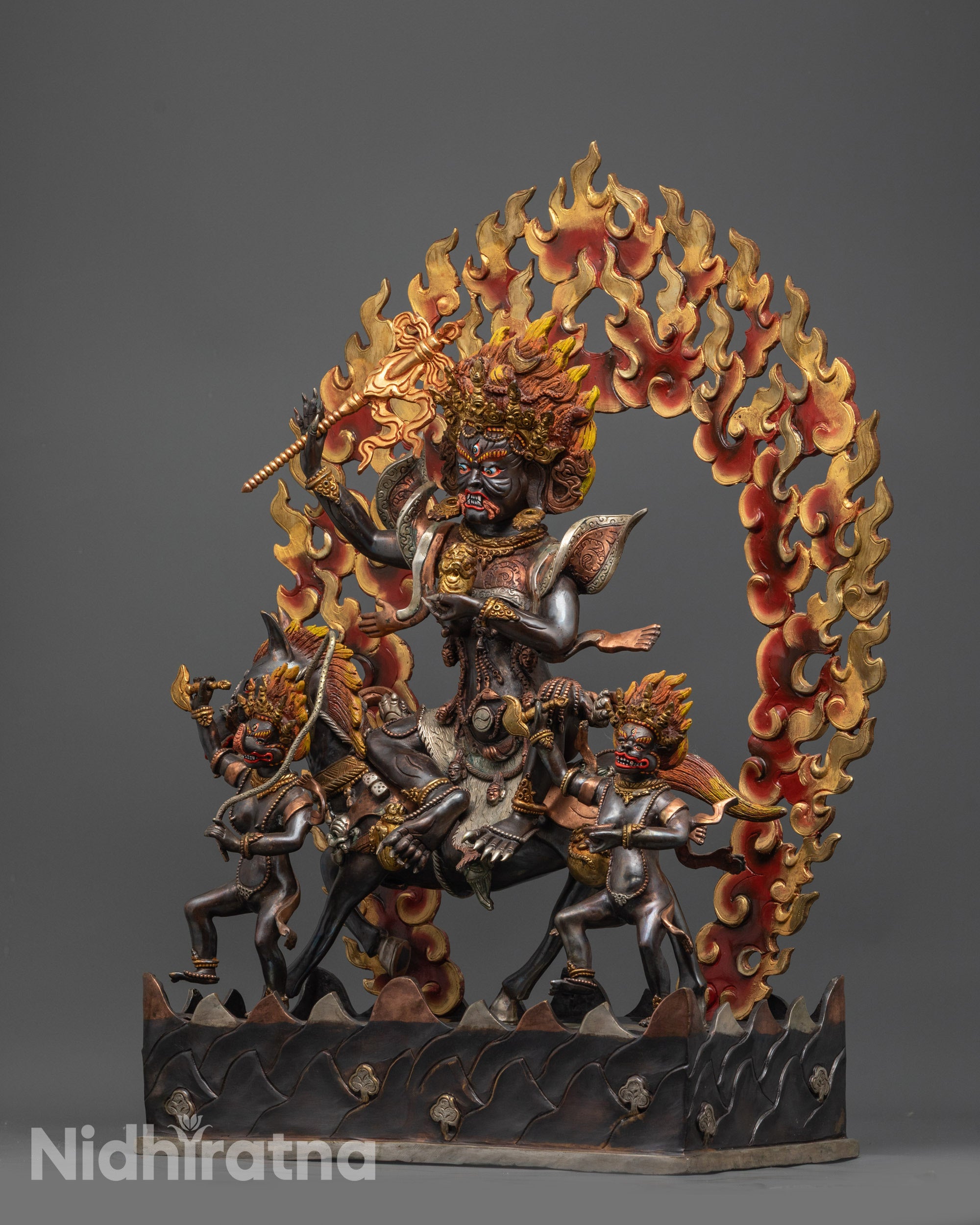 Palden Lhamo Sculpture | Fierce Guardian Goddess of Tibet Statue