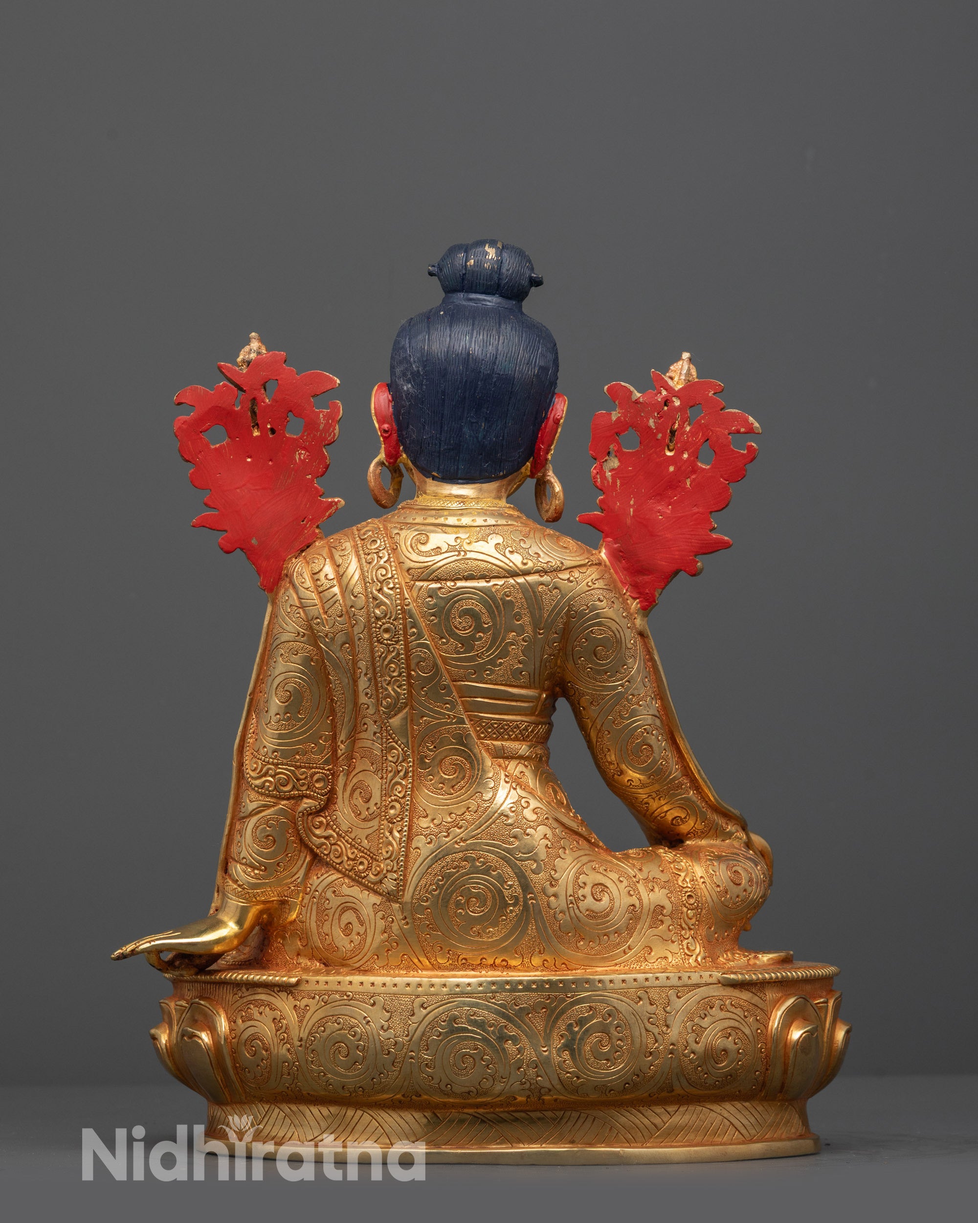 Nepalese Hand-Carved Jigme Lingpa Statue | Sacred Buddhist Artwork