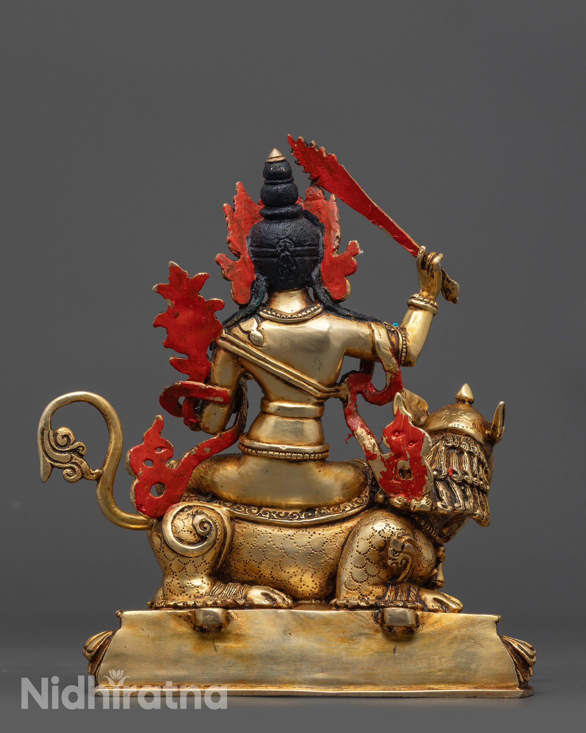 Simhada Manjushri Statue | Himalayan Bodhisattva of Insight and Clarity