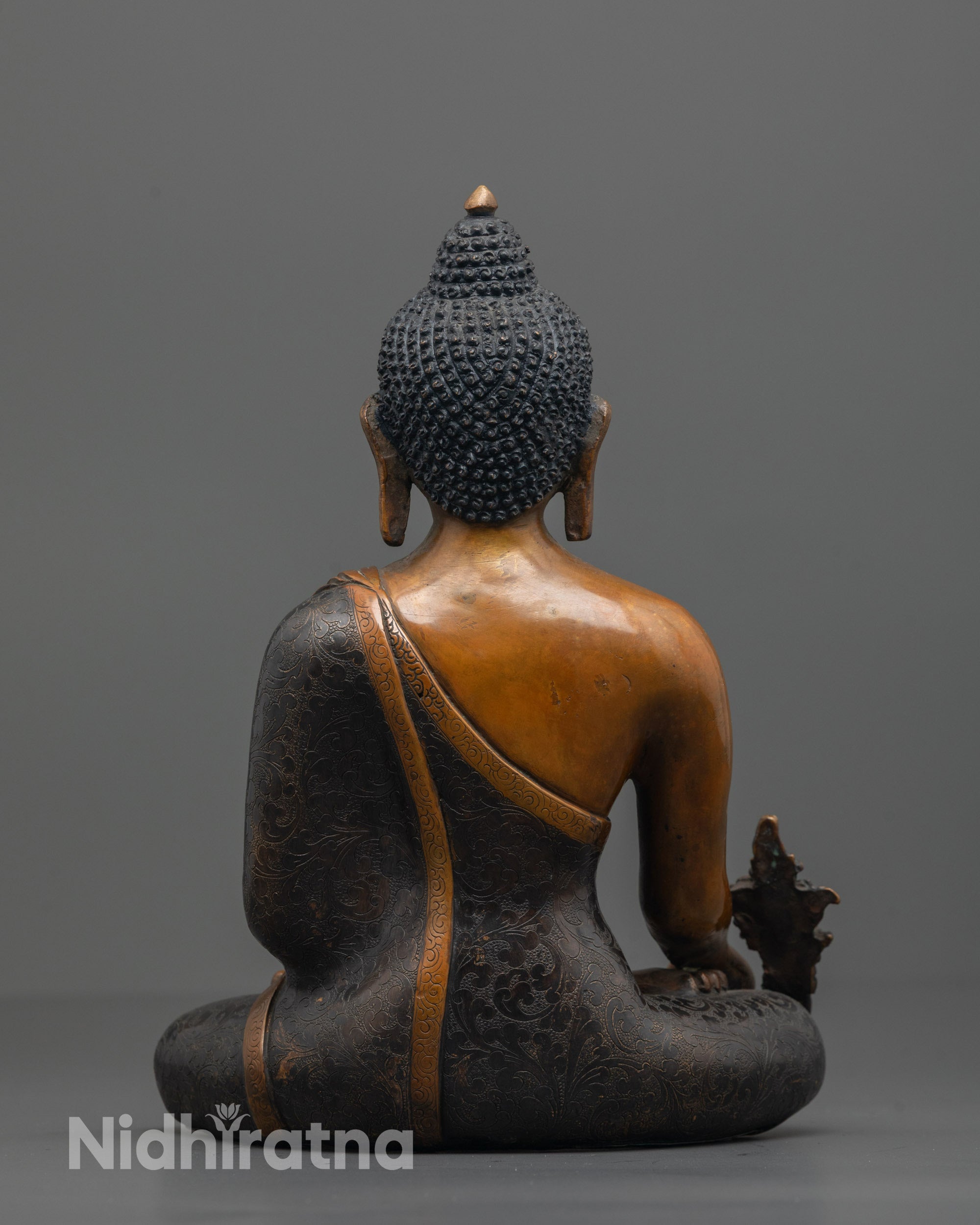 Oxidized Medicine Buddha Statue | Spiritual Gift for Healing & Peace