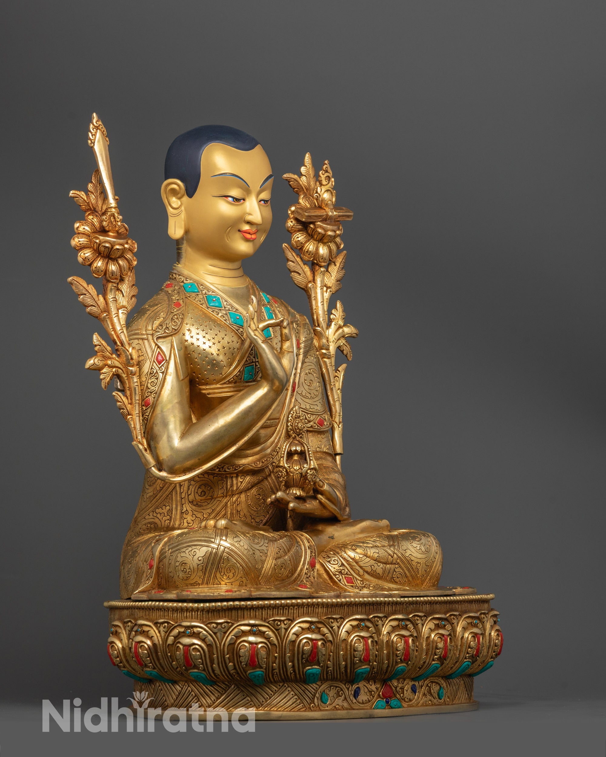Je Tsongkhapa Statue | Tibetan Lama Teacher Figurine