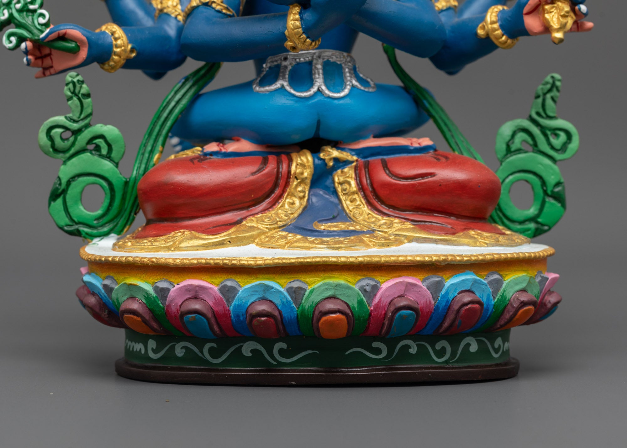Guhyasamaja Consort Statue | Spiritual Copper Sculpture from Nepal