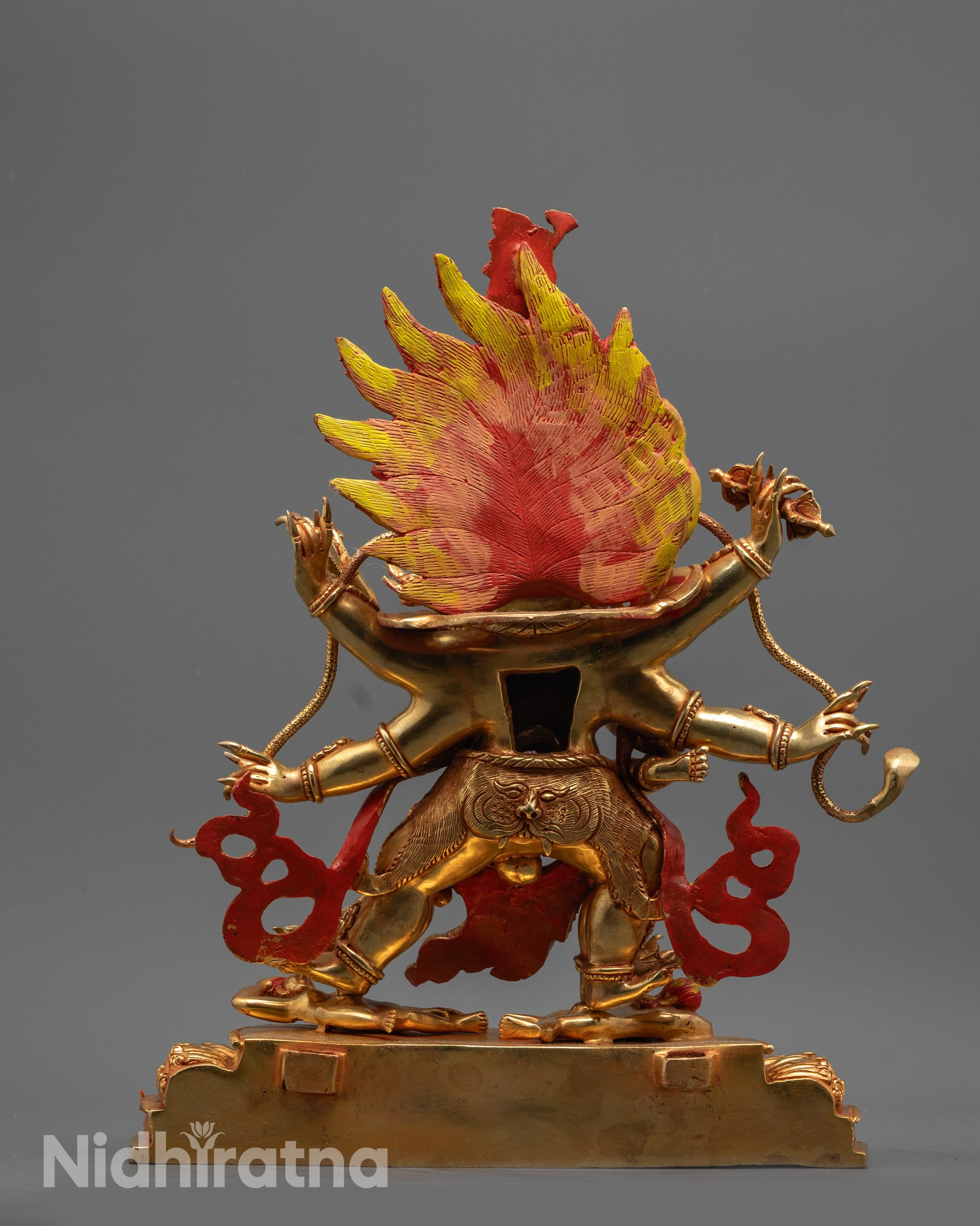 Mahachakra Vajrapani Consort Statue | Handmade Fierce Deity Sculpture