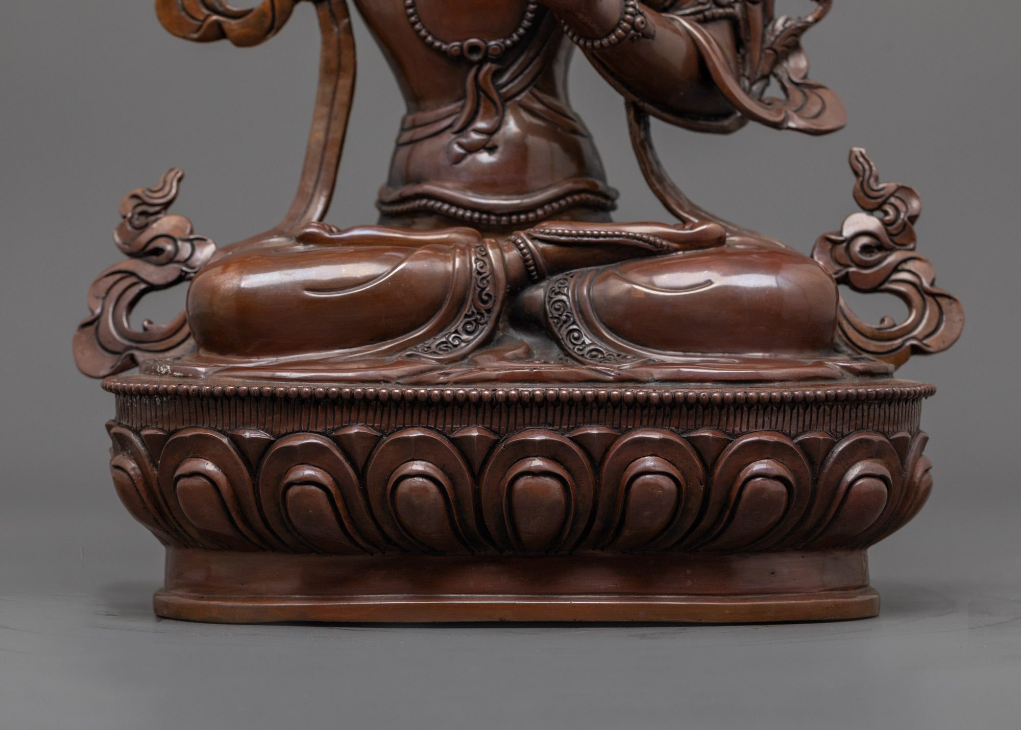Authentic Hand-Carved Manjushri Statue | Timeless Himalayan Craft