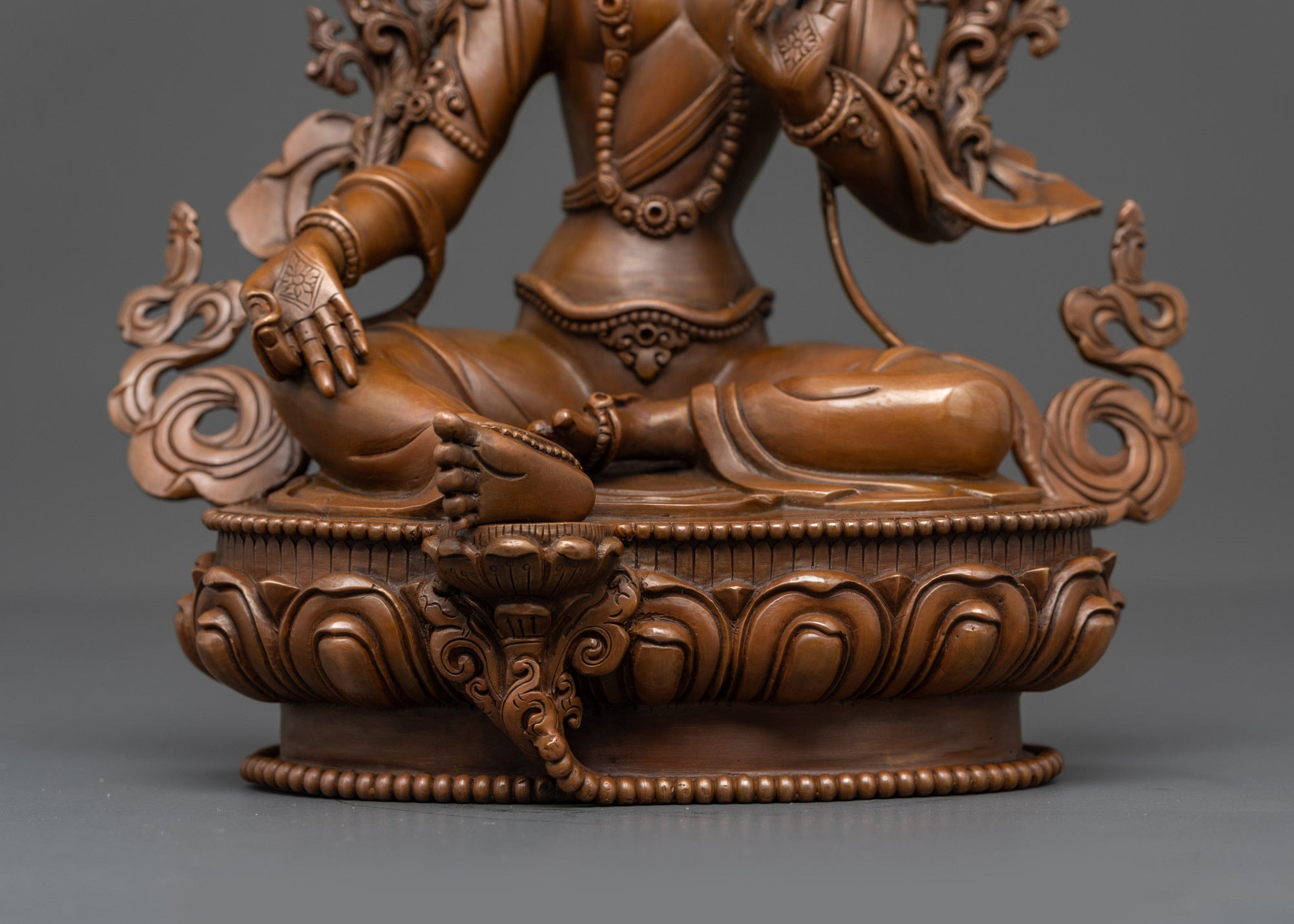 Peaceful Oxidized Green Tara Statue | Mother of Liberation